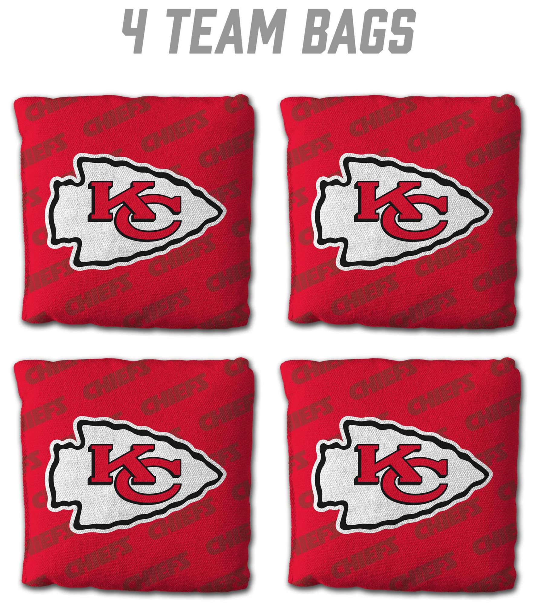 YouTheFan Kansas City Chiefs 4-Pack Red Cornhole Bean Bags product image