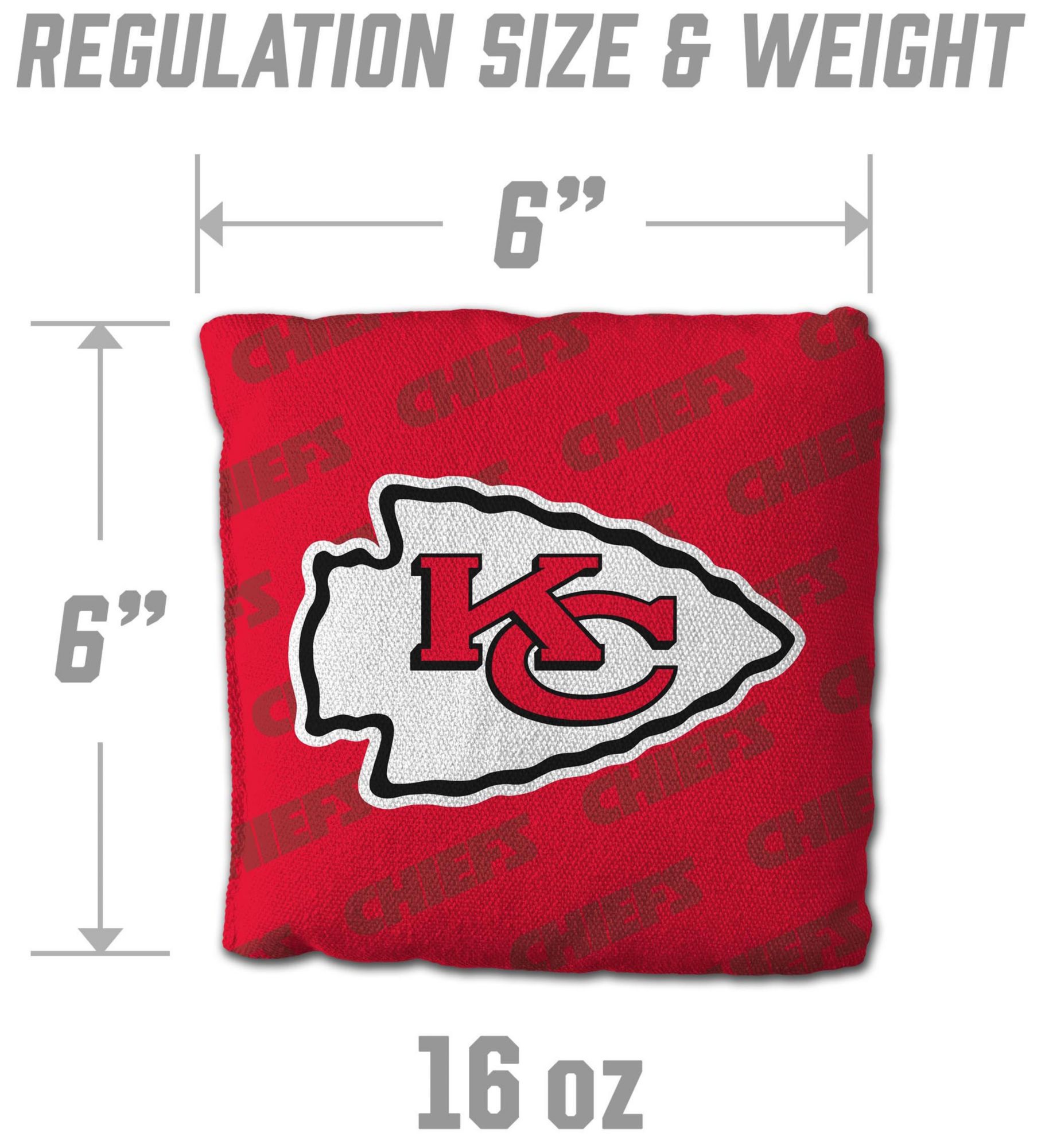 YouTheFan Kansas City Chiefs 4-Pack Red Cornhole Bean Bags product image