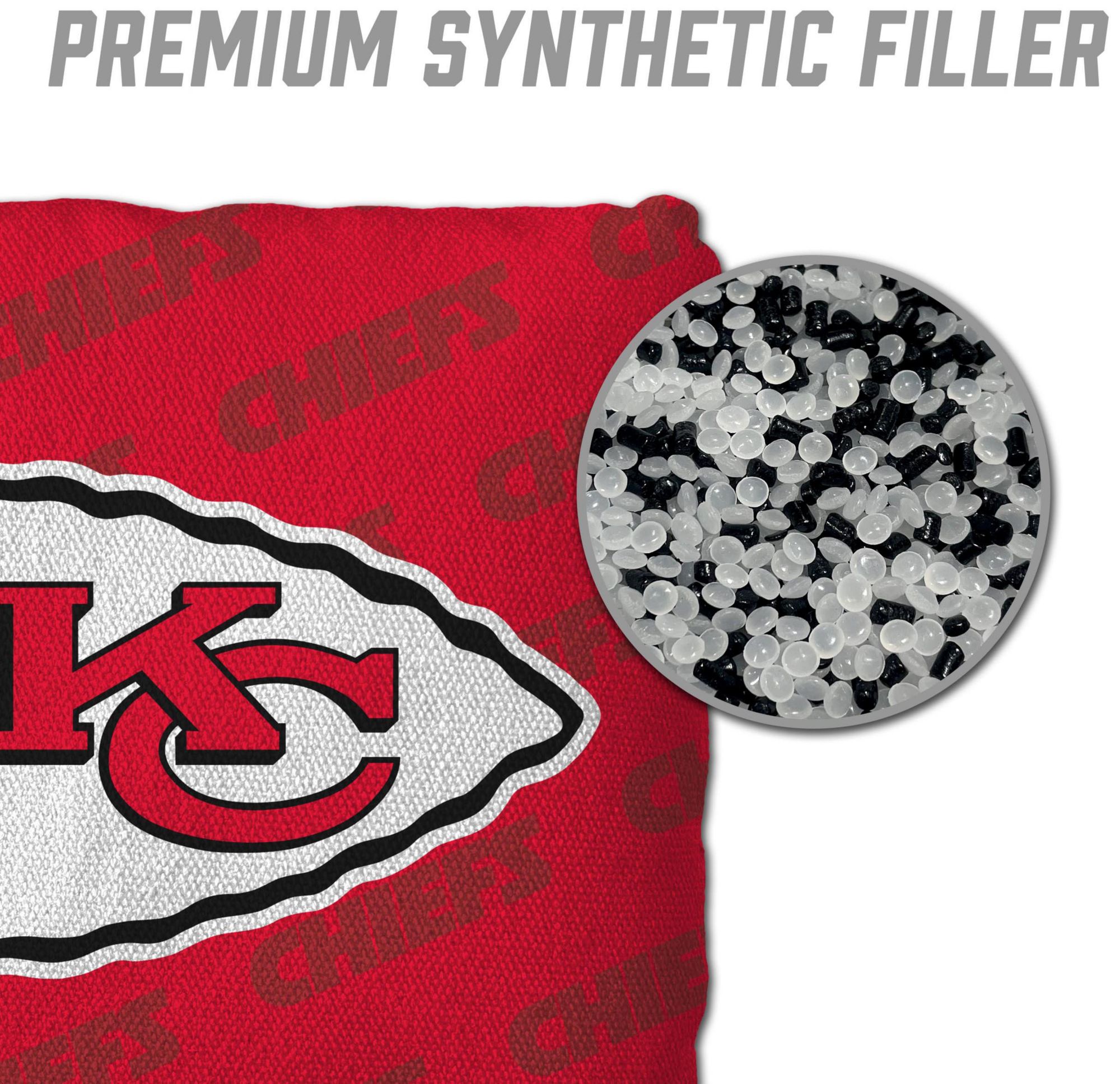 YouTheFan Kansas City Chiefs 4-Pack Red Cornhole Bean Bags product image