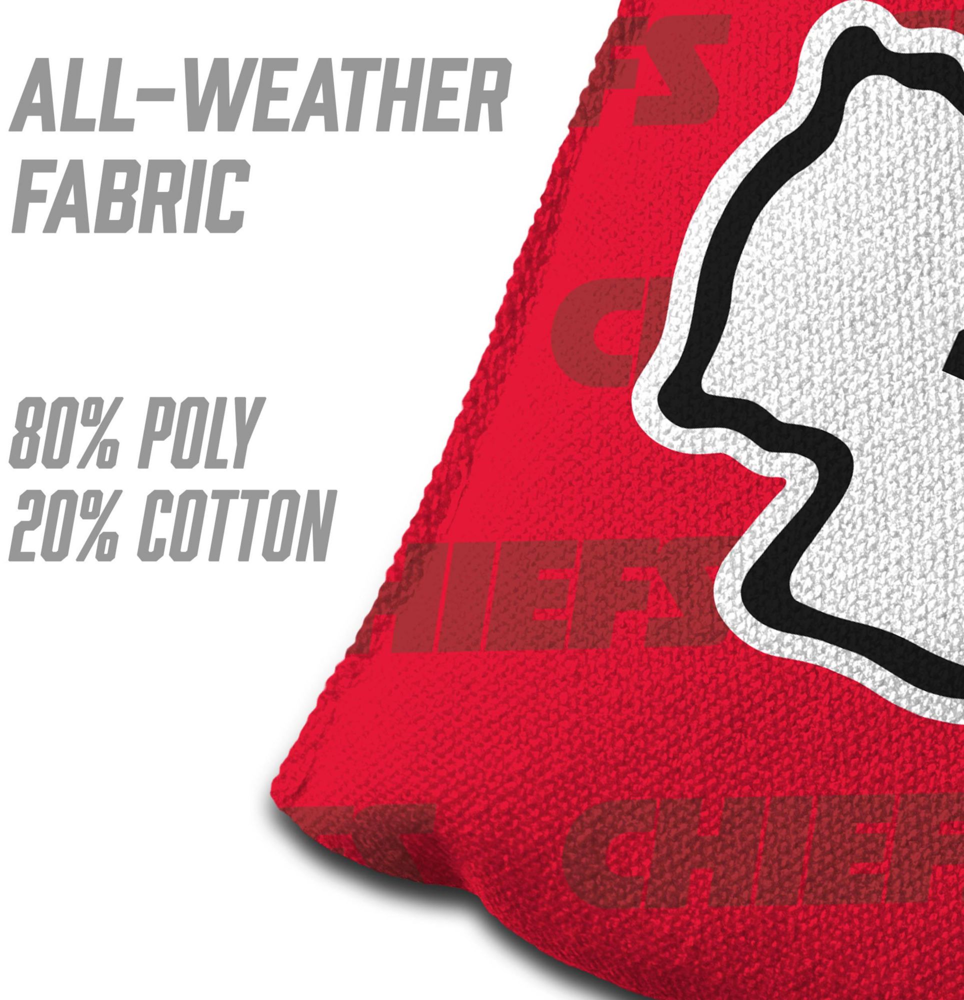 YouTheFan Kansas City Chiefs 4-Pack Red Cornhole Bean Bags product image