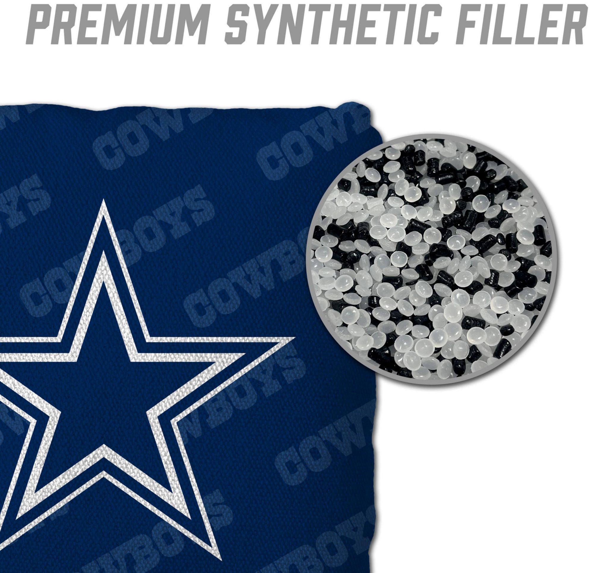 YouTheFan Dallas Cowboys 4-Pack Blue Cornhole Bean Bags product image