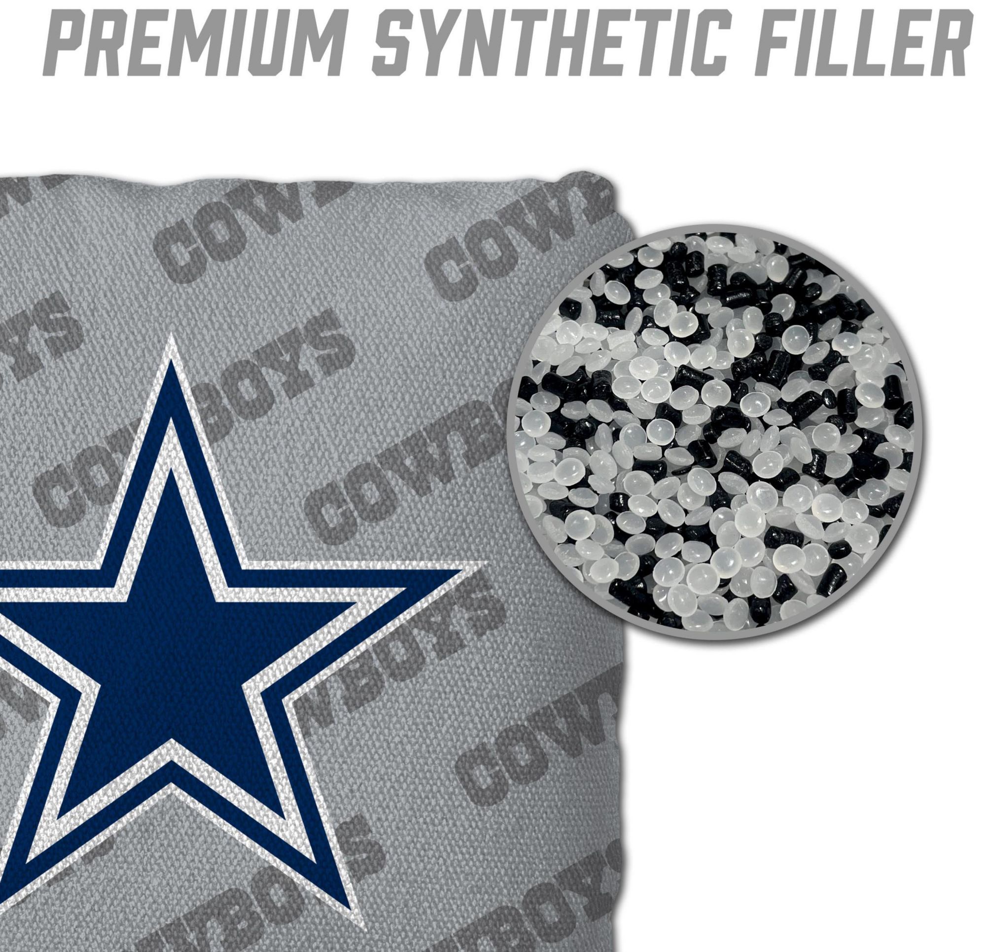 YouTheFan Dallas Cowboys 4-Pack Grey Cornhole Bean Bags product image