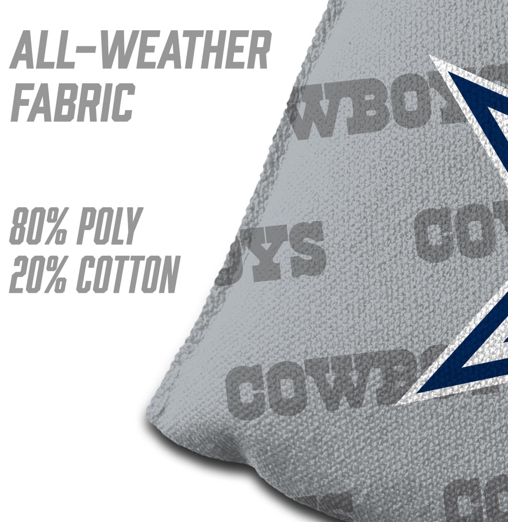 YouTheFan Dallas Cowboys 4-Pack Grey Cornhole Bean Bags product image