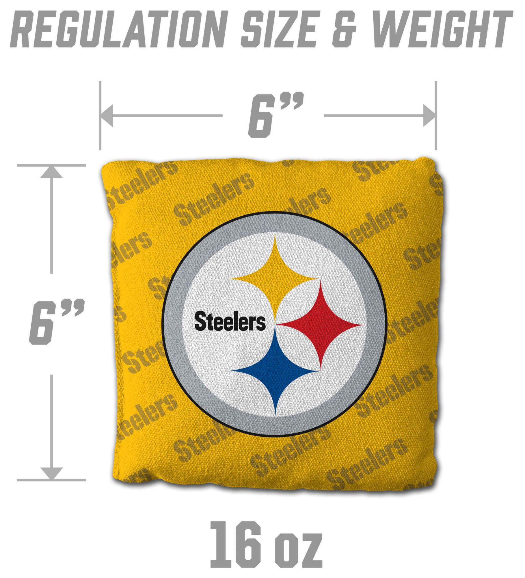 YouTheFan Pittsburgh Steelers 4-Pack Yellow Cornhole Bean Bags product image