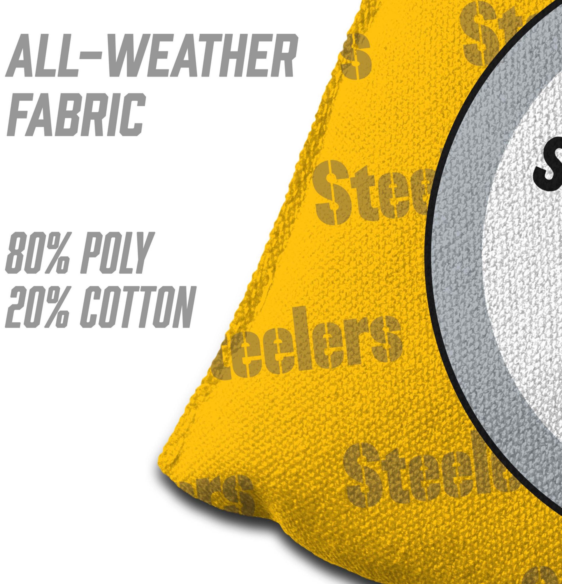 YouTheFan Pittsburgh Steelers 4-Pack Yellow Cornhole Bean Bags product image