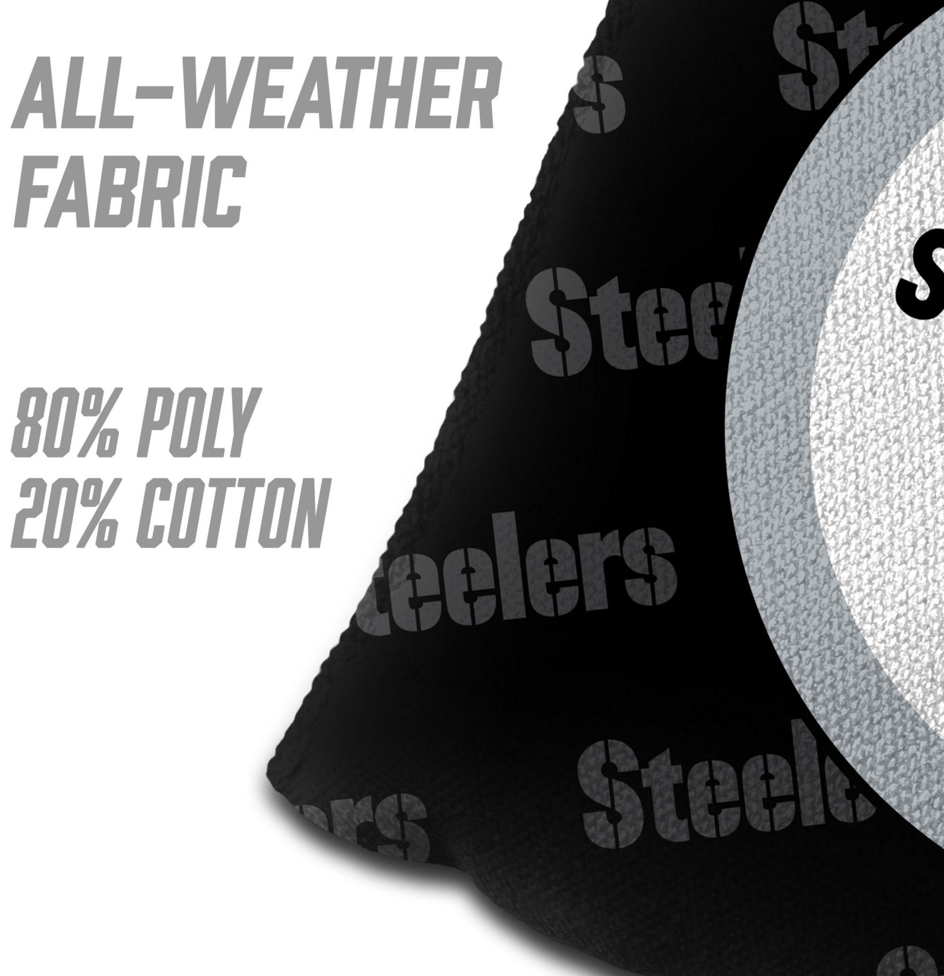 YouTheFan Pittsburgh Steelers 4-Pack Black Cornhole Bean Bags product image