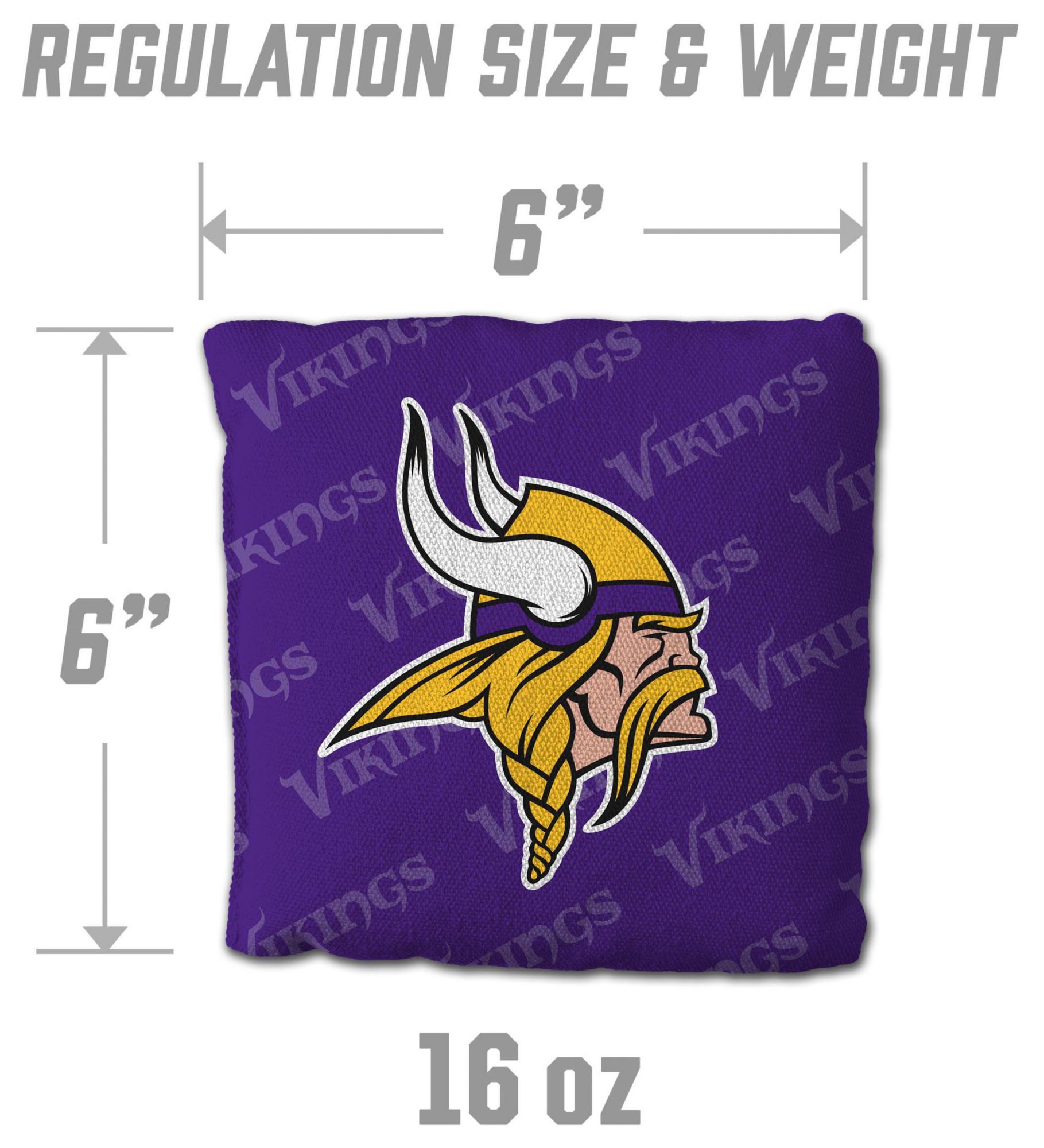 YouTheFan Minnesota Vikings 4-Pack Purple Cornhole Bean Bags product image