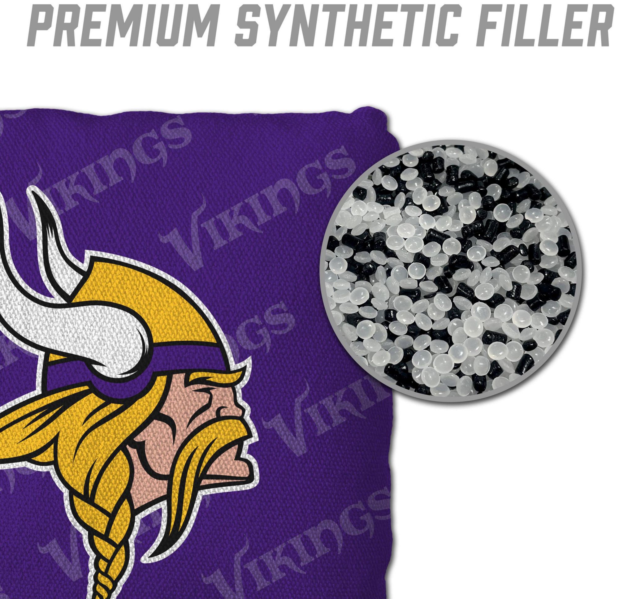 YouTheFan Minnesota Vikings 4-Pack Purple Cornhole Bean Bags product image