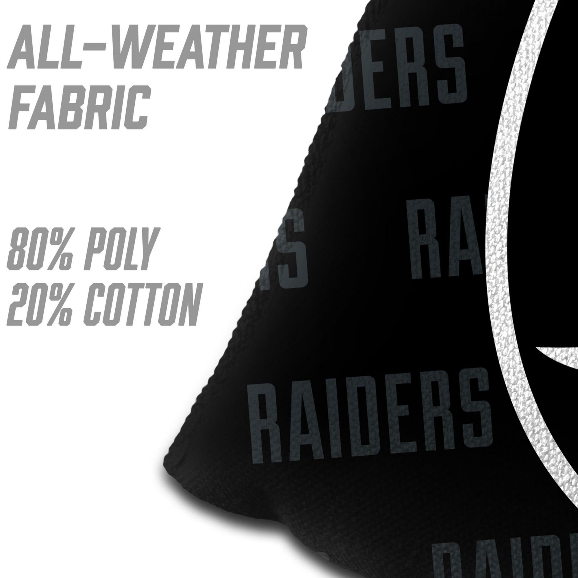 YouTheFan Las Vegas Raiders 4-Pack Black Cornhole Bean Bags product image