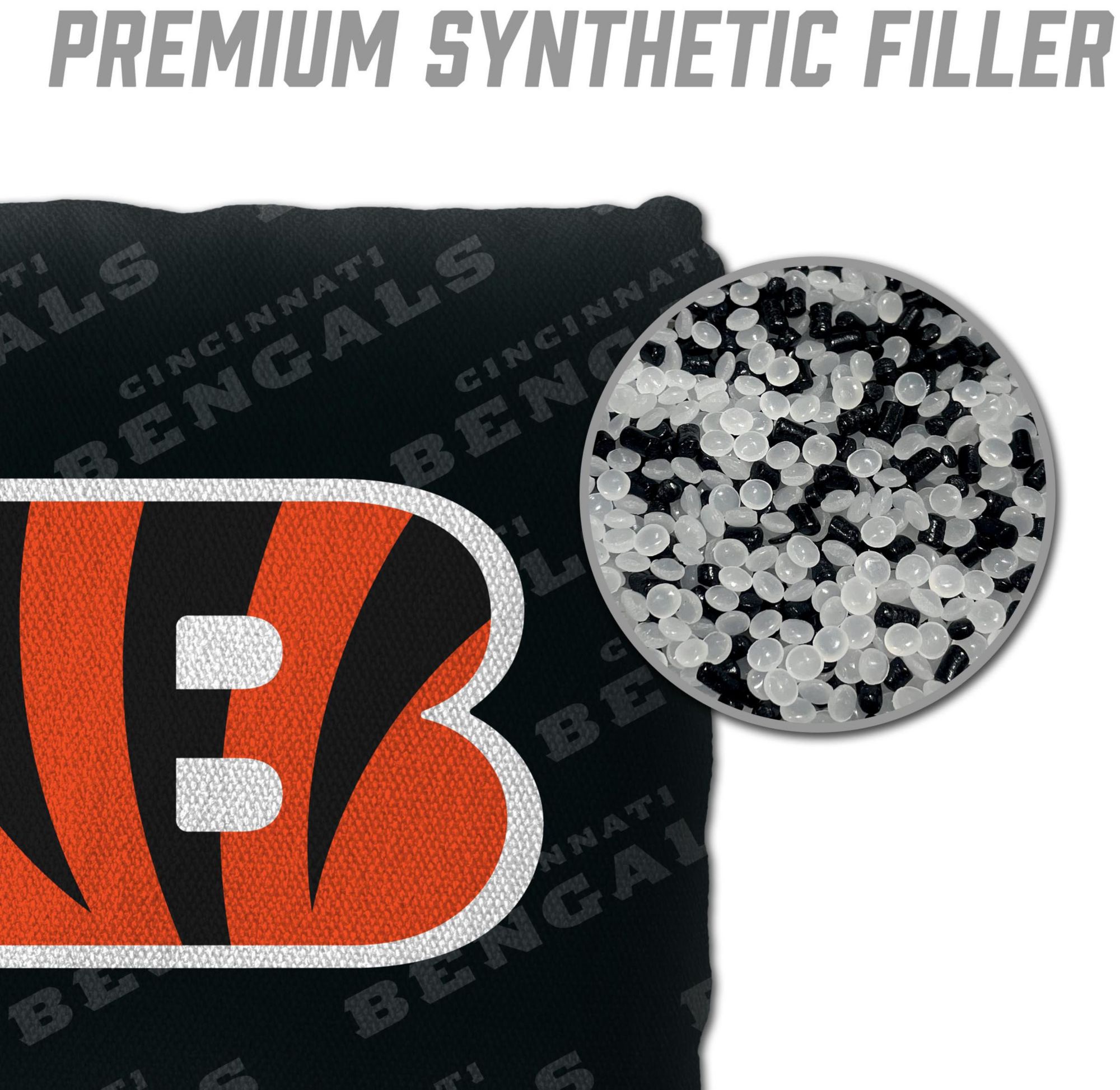 YouTheFan Cincinnati Bengals 4-Pack Black Cornhole Bean Bags product image