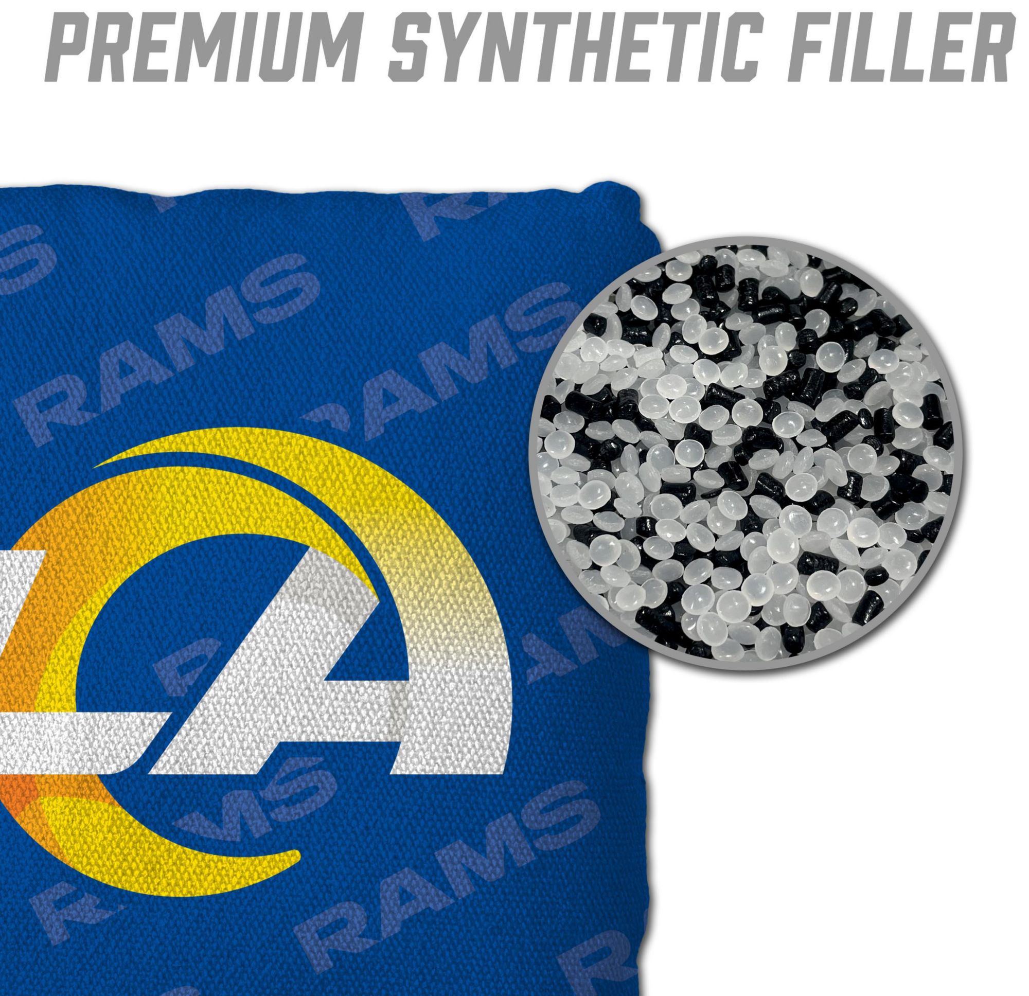 YouTheFan Los Angeles Rams 4-Pack Blue Cornhole Bean Bags product image