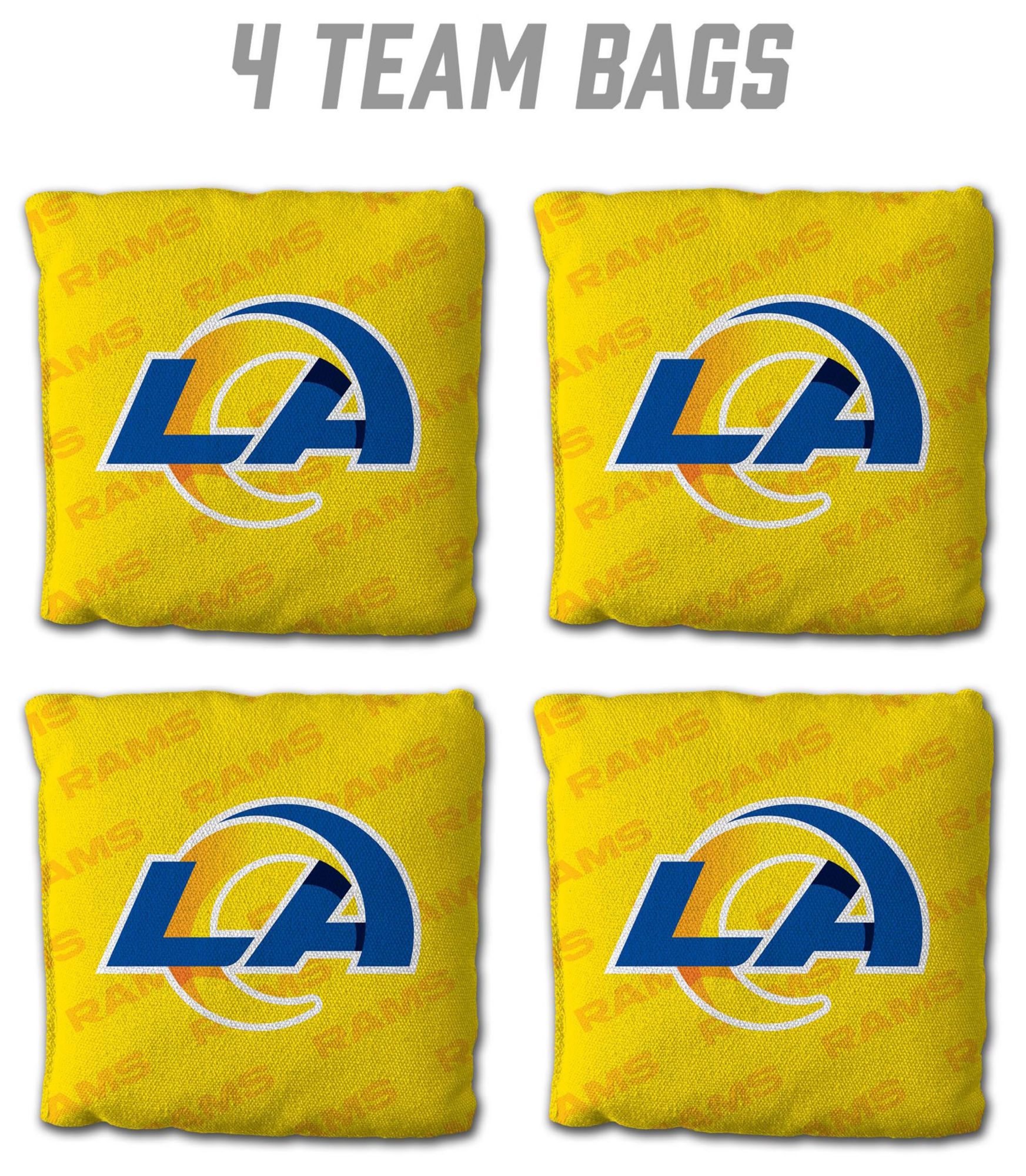 YouTheFan Los Angeles Rams 4-Pack Yellow Cornhole Bean Bags product image