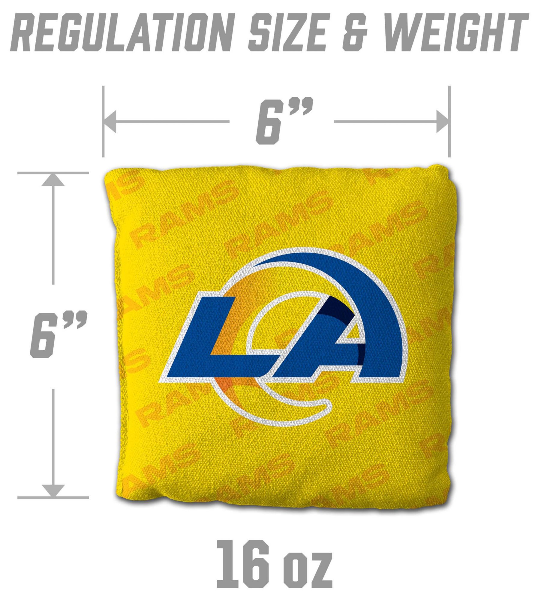 YouTheFan Los Angeles Rams 4-Pack Yellow Cornhole Bean Bags product image