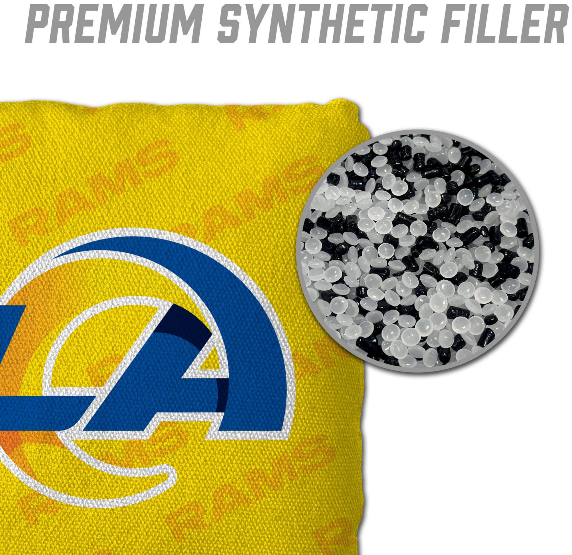 YouTheFan Los Angeles Rams 4-Pack Yellow Cornhole Bean Bags product image
