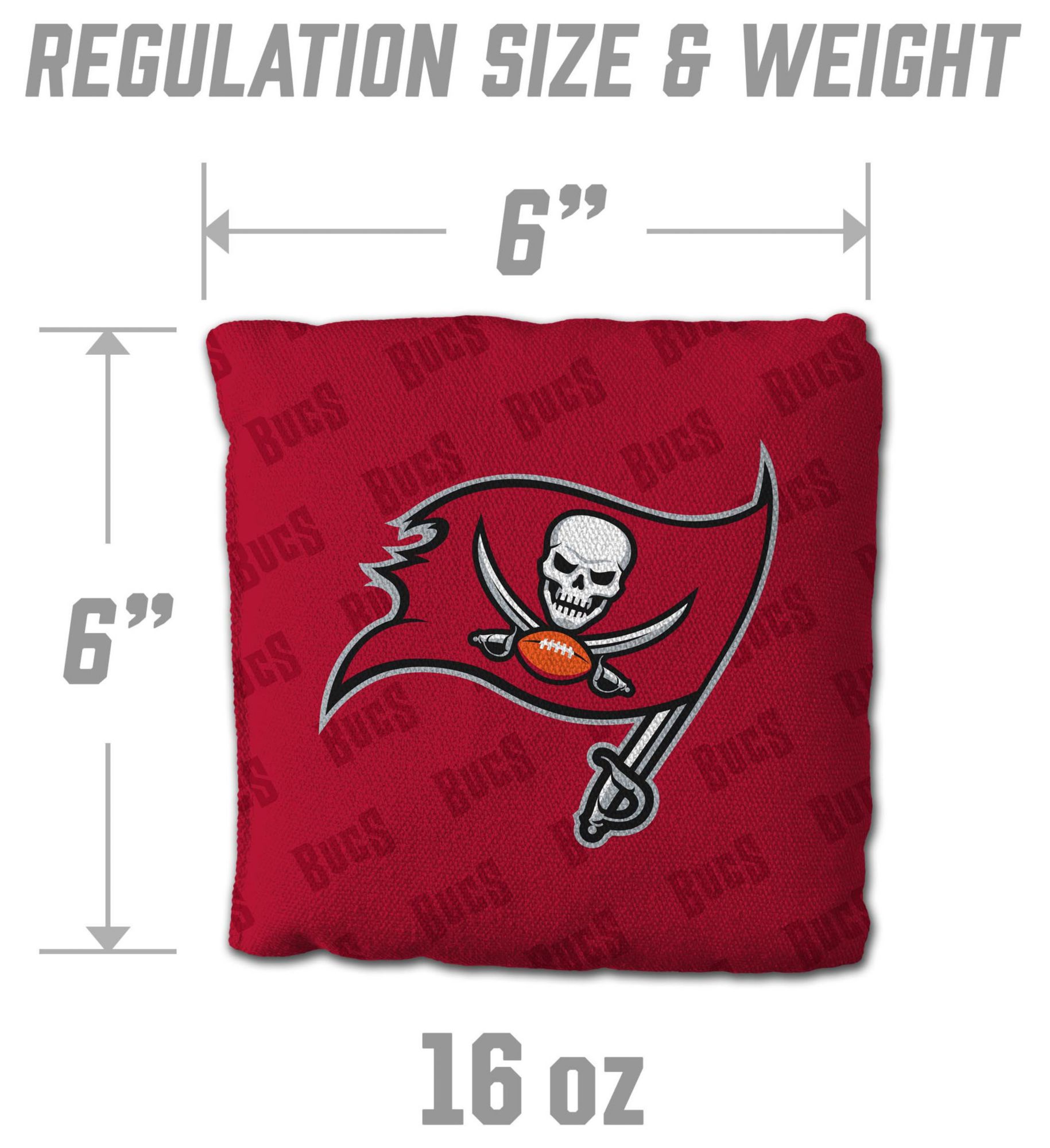 YouTheFan Tampa Bay Buccaneers 4-Pack Red Cornhole Bean Bags product image