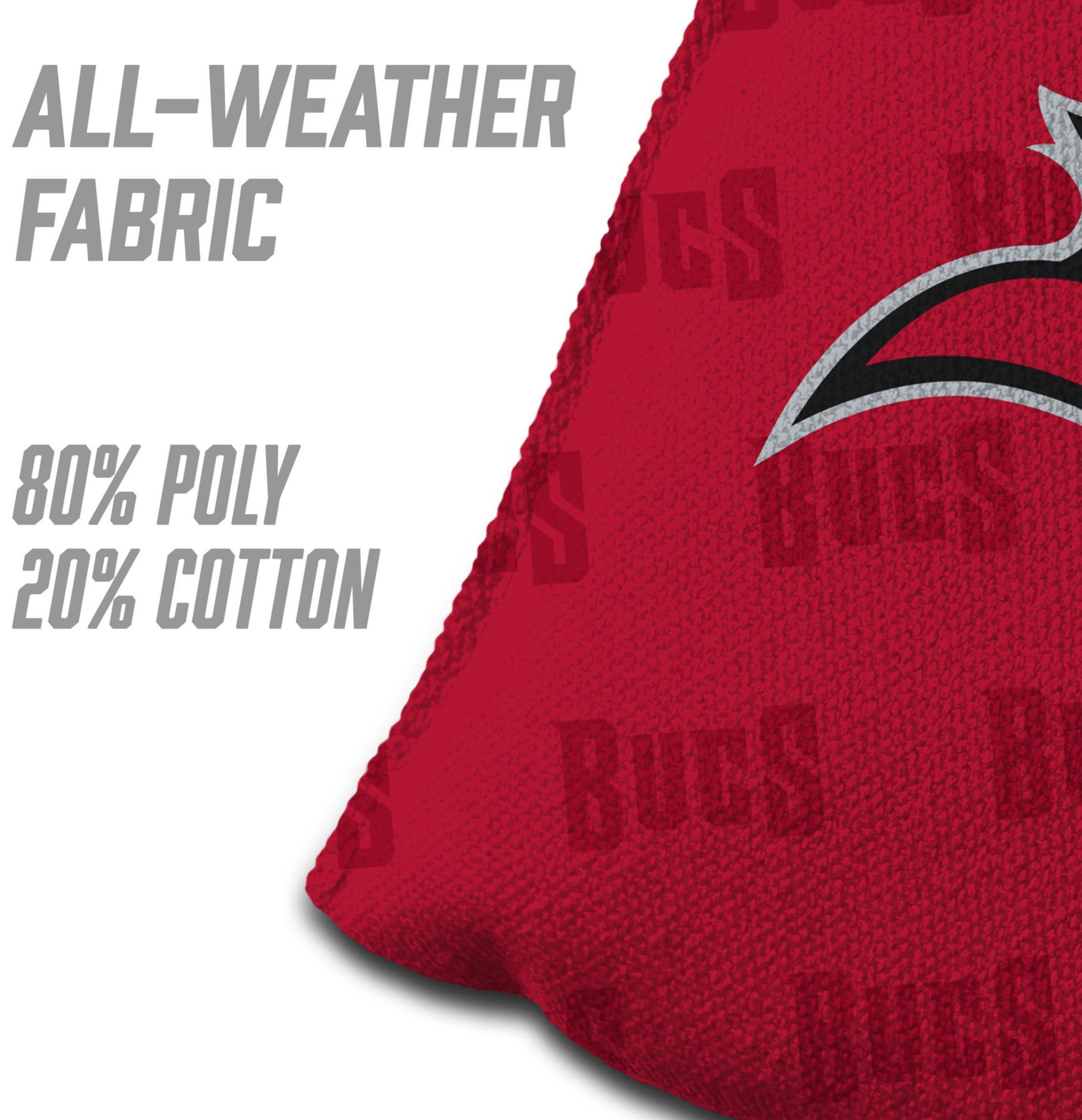 YouTheFan Tampa Bay Buccaneers 4-Pack Red Cornhole Bean Bags product image