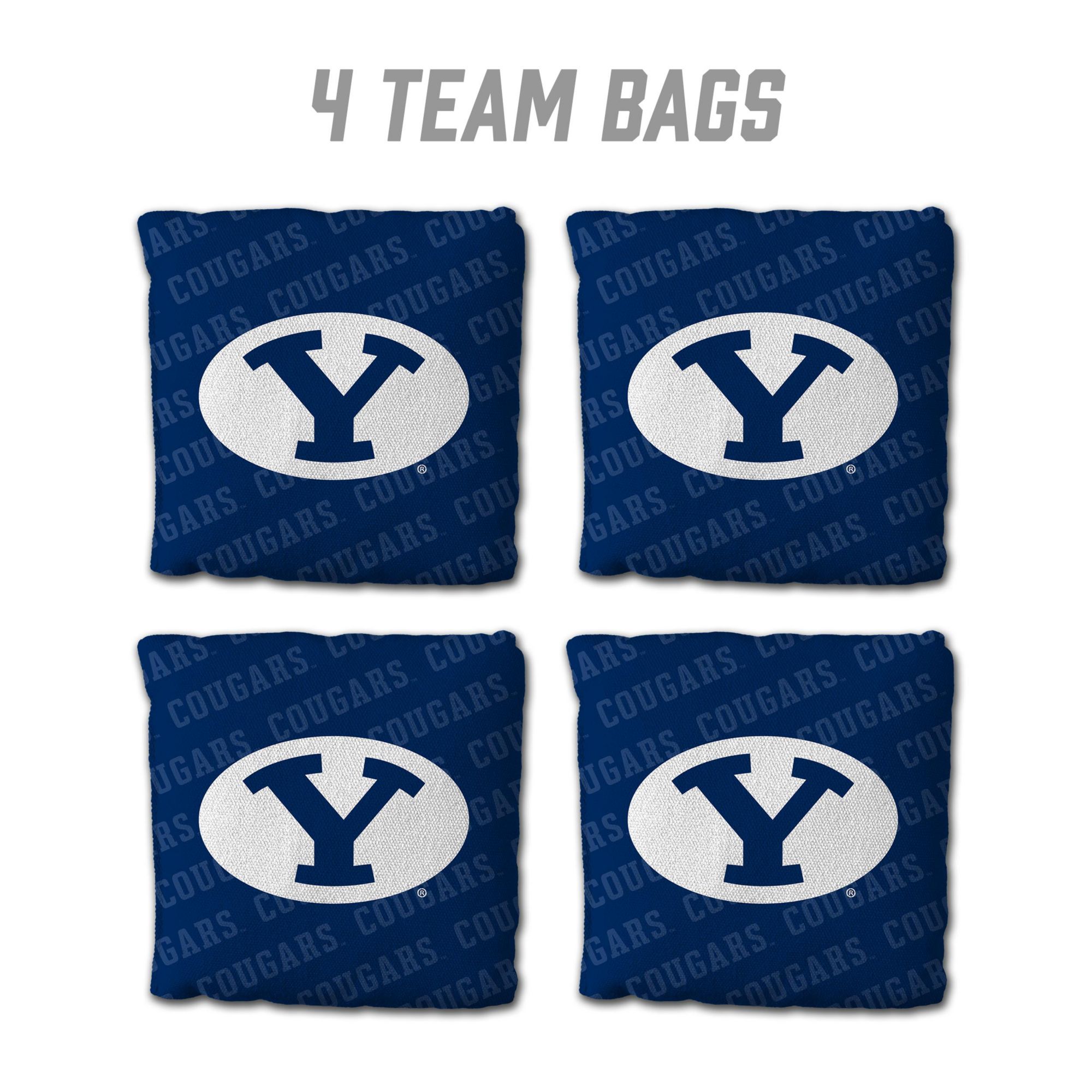 YouTheFan Brigham Young Cougars Blue 4-Pack Cornhole Bean Bag Set product image