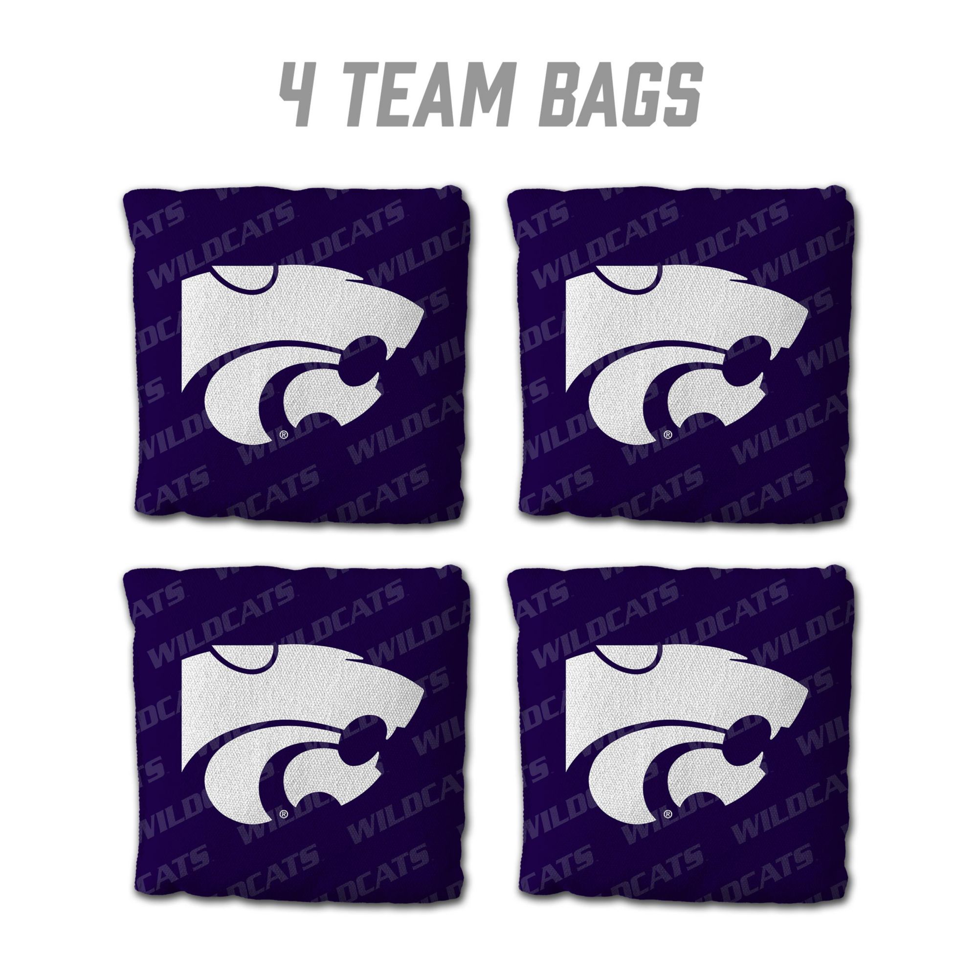 YouTheFan Kansas State Wildcats Purple 4-Pack Cornhole Bean Bag Set product image