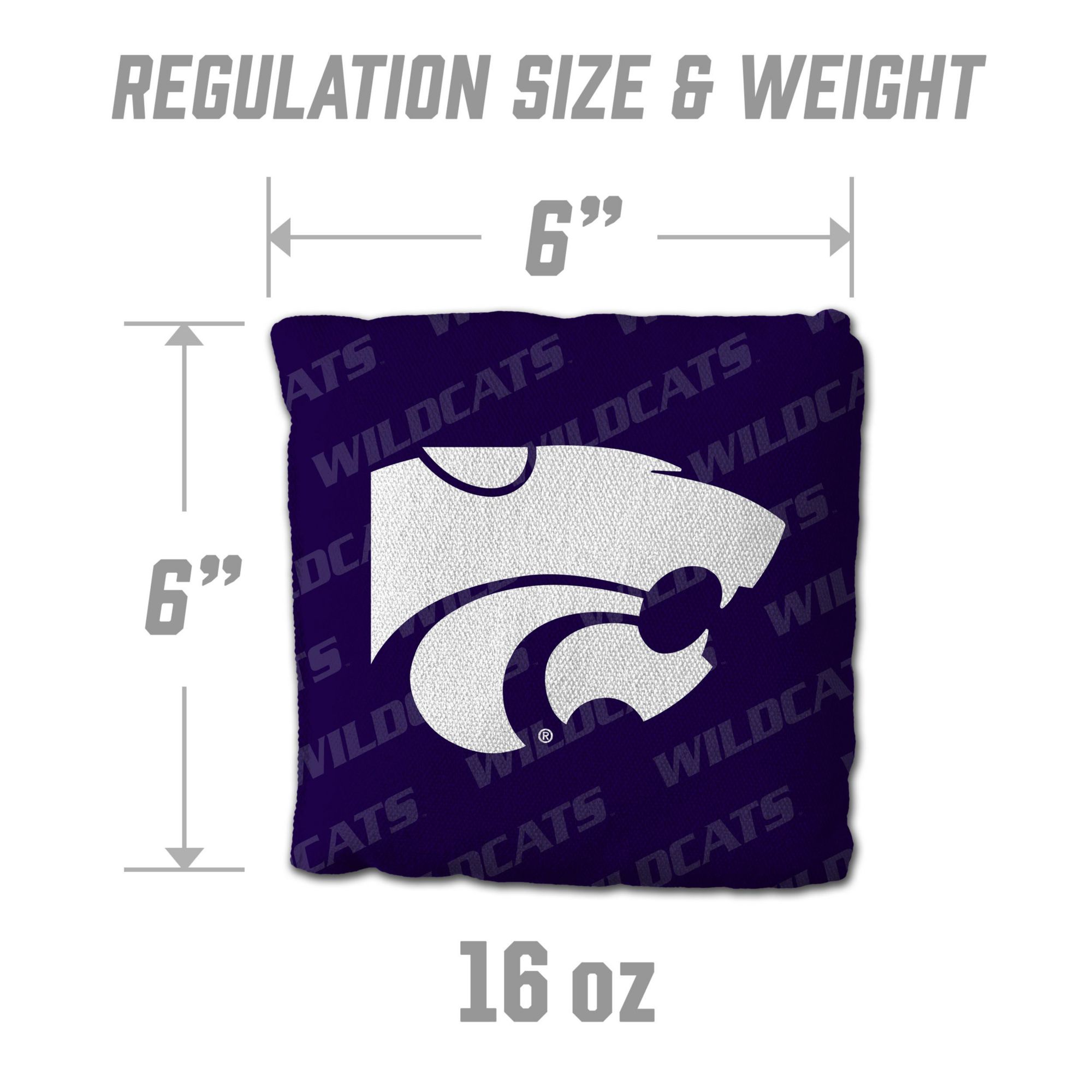 YouTheFan Kansas State Wildcats Purple 4-Pack Cornhole Bean Bag Set product image