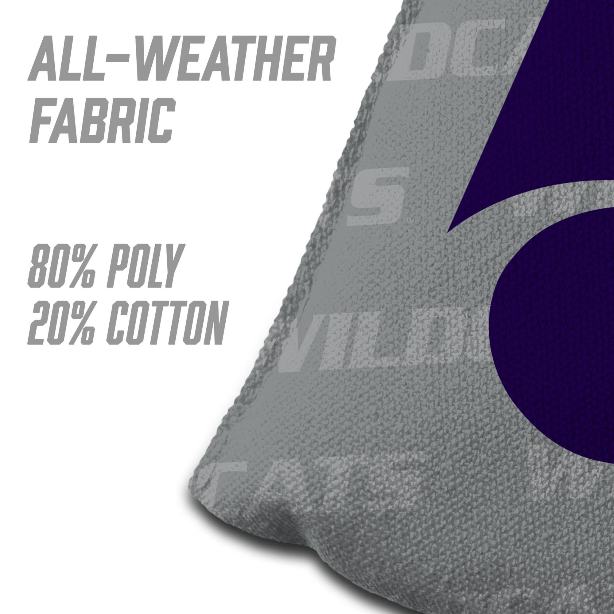 YouTheFan Kansas State Wildcats Grey 4-Pack Cornhole Bean Bag Set product image