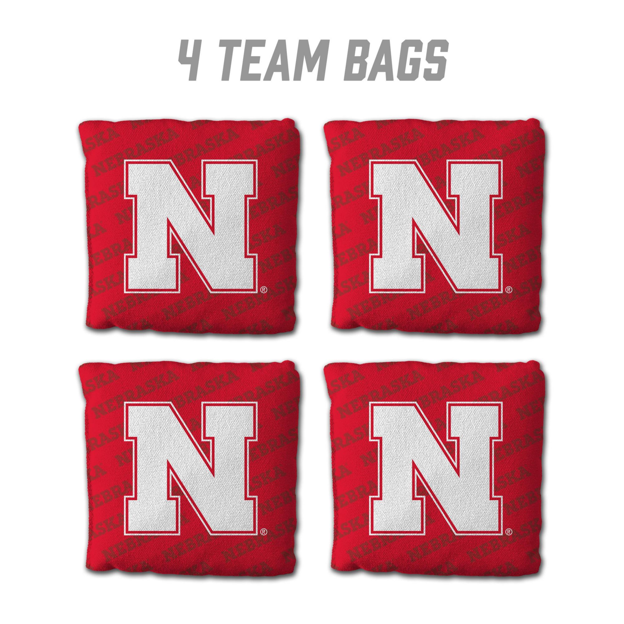 YouTheFan Nebraska Cornhuskers Red 4-Pack Cornhole Bean Bag Set product image