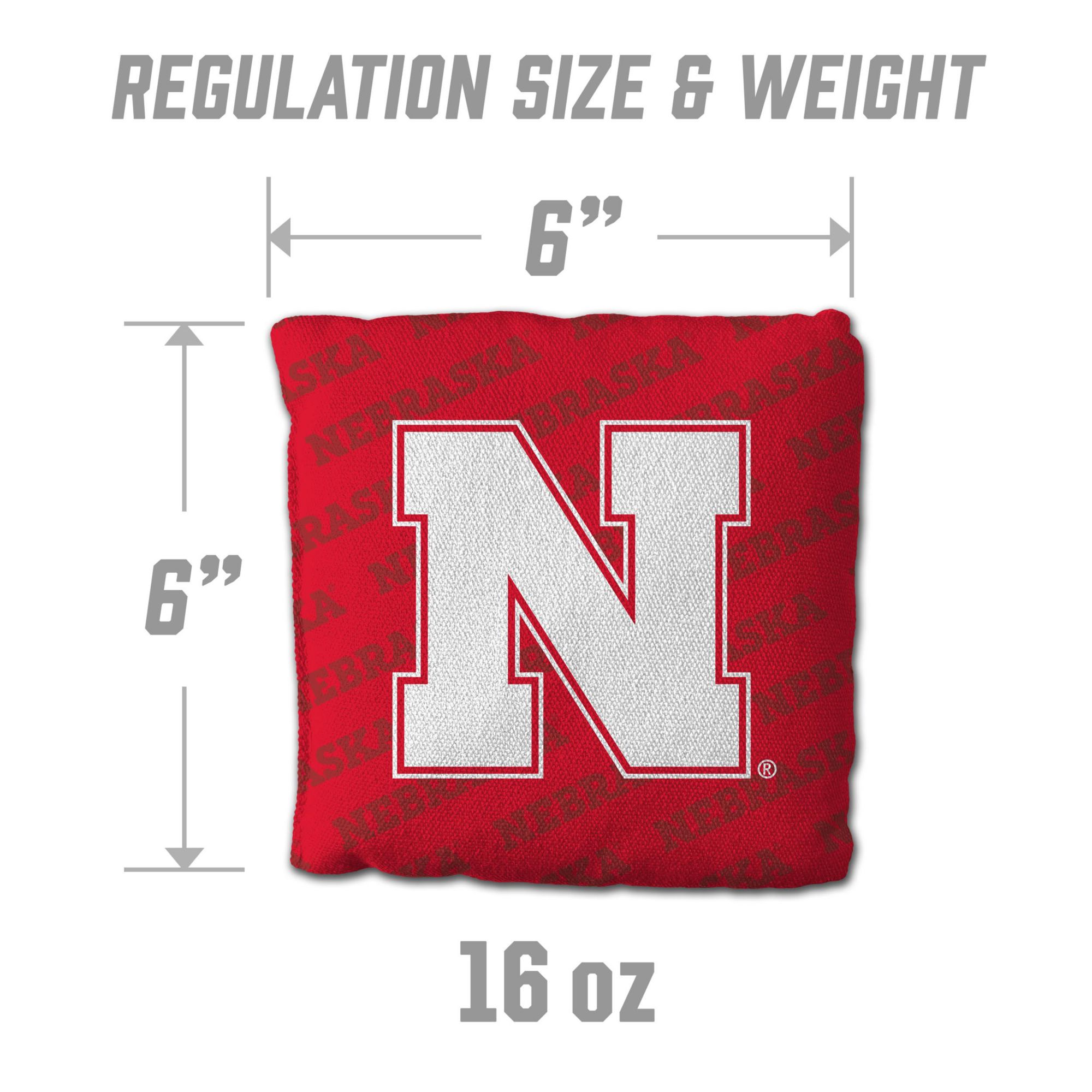 YouTheFan Nebraska Cornhuskers Red 4-Pack Cornhole Bean Bag Set product image