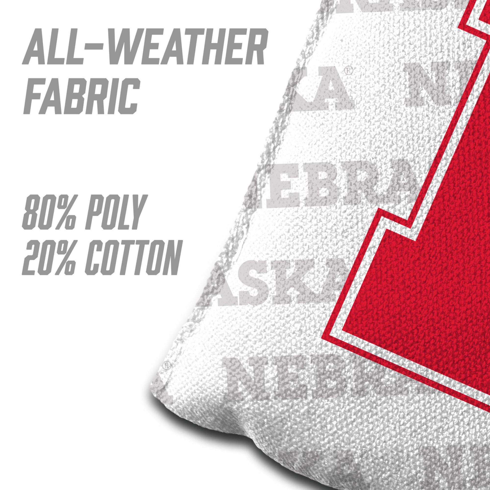 YouTheFan Nebraska Cornhuskers White 4-Pack Cornhole Bean Bag Set product image