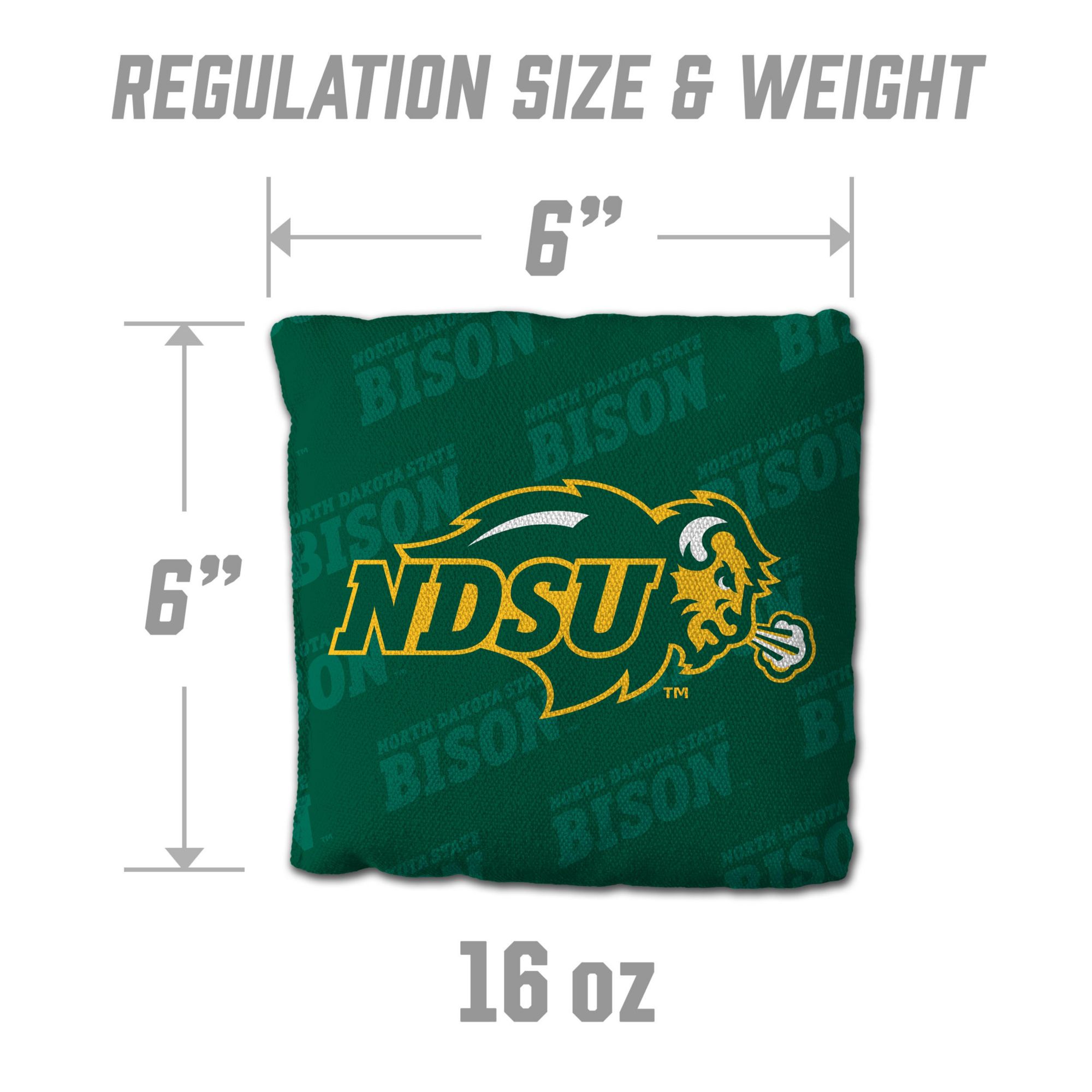 YouTheFan North Dakota State Bison Green 4-Pack Cornhole Bean Bag Set product image