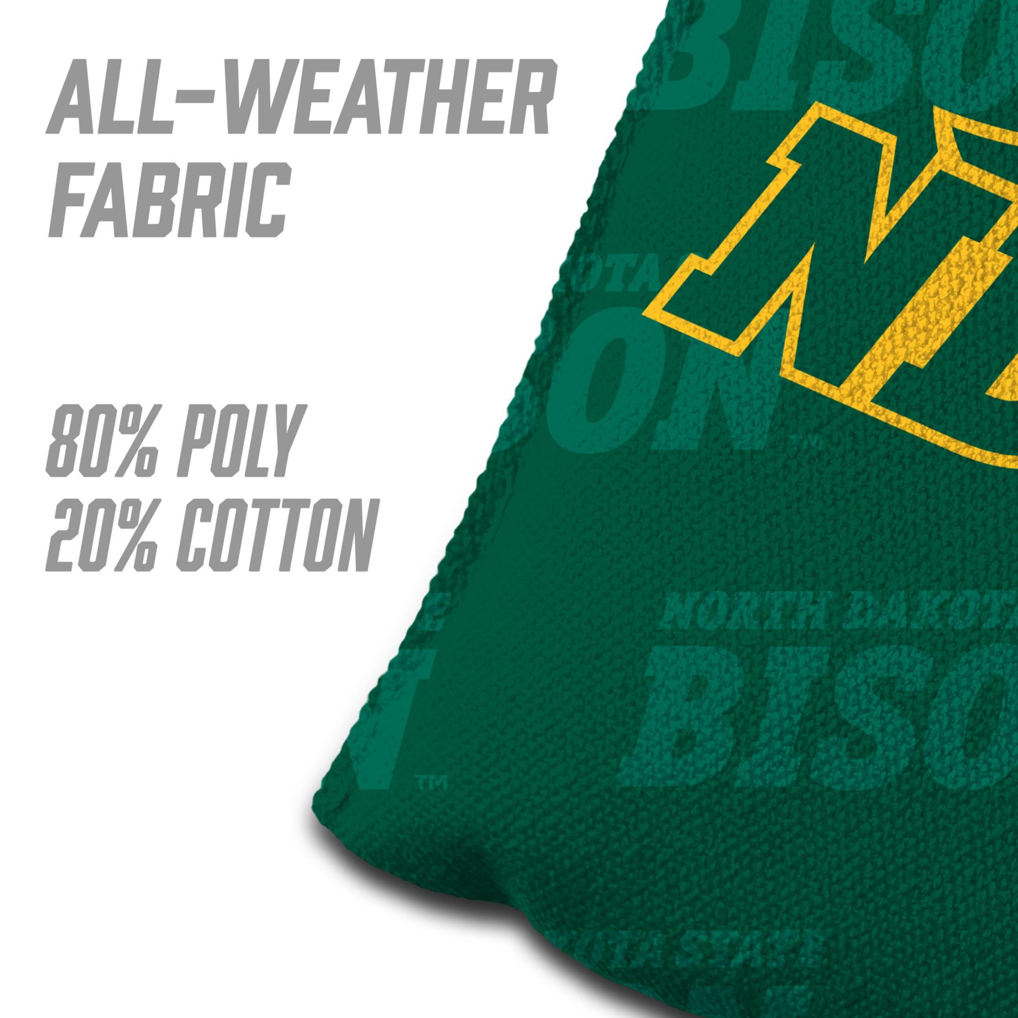 YouTheFan North Dakota State Bison Green 4-Pack Cornhole Bean Bag Set product image