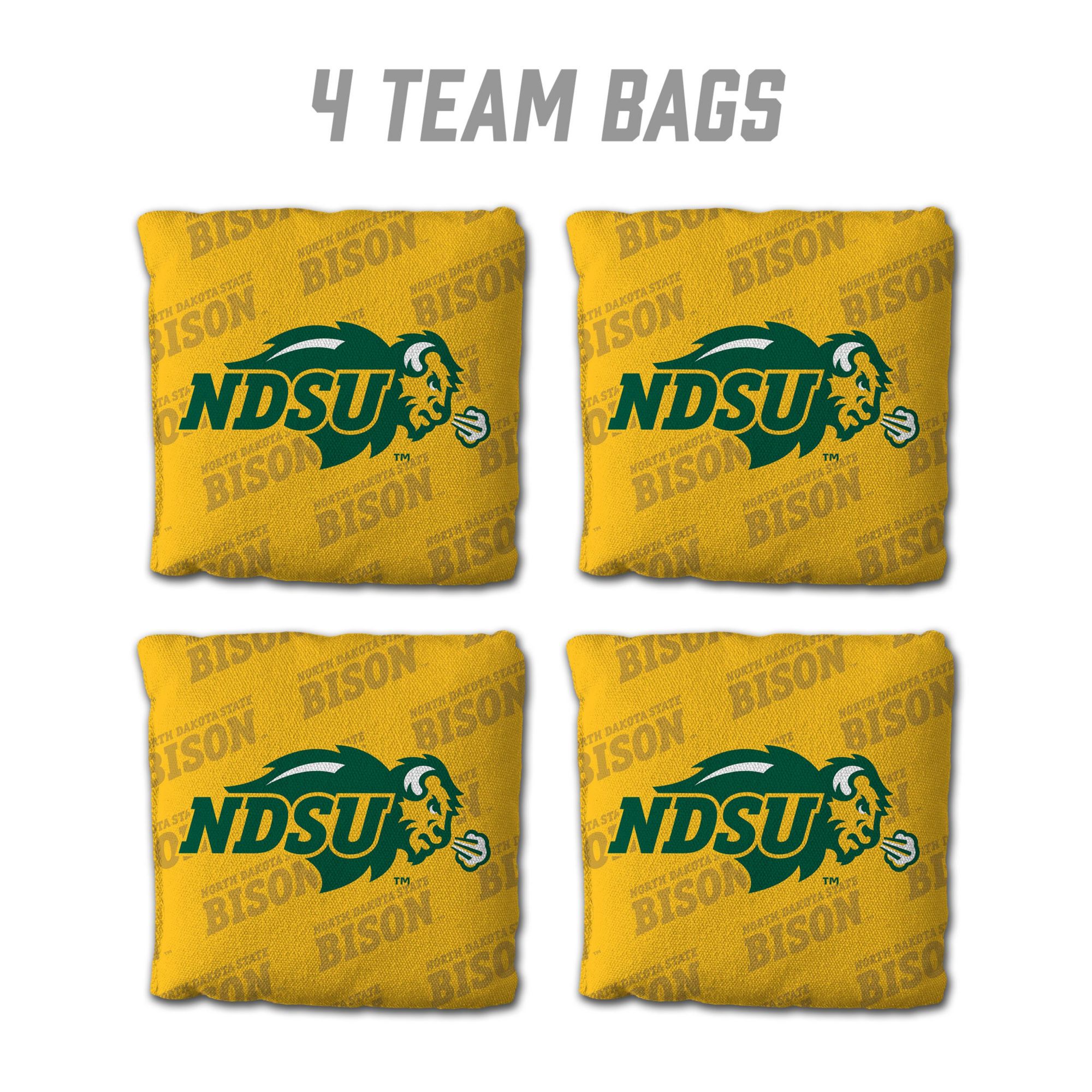 YouTheFan North Dakota State Bison Yellow 4-Pack Cornhole Bean Bag Set product image