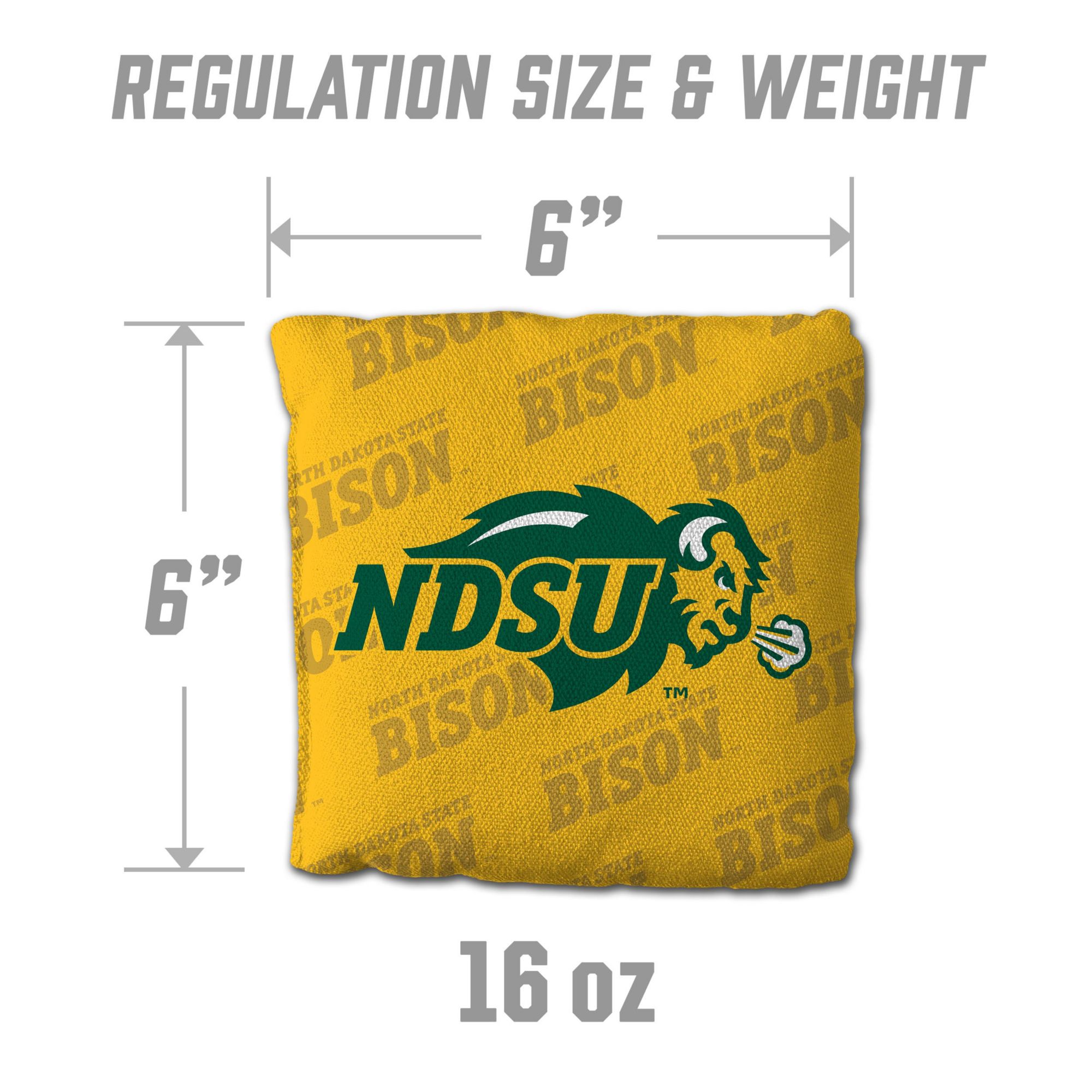 YouTheFan North Dakota State Bison Yellow 4-Pack Cornhole Bean Bag Set product image