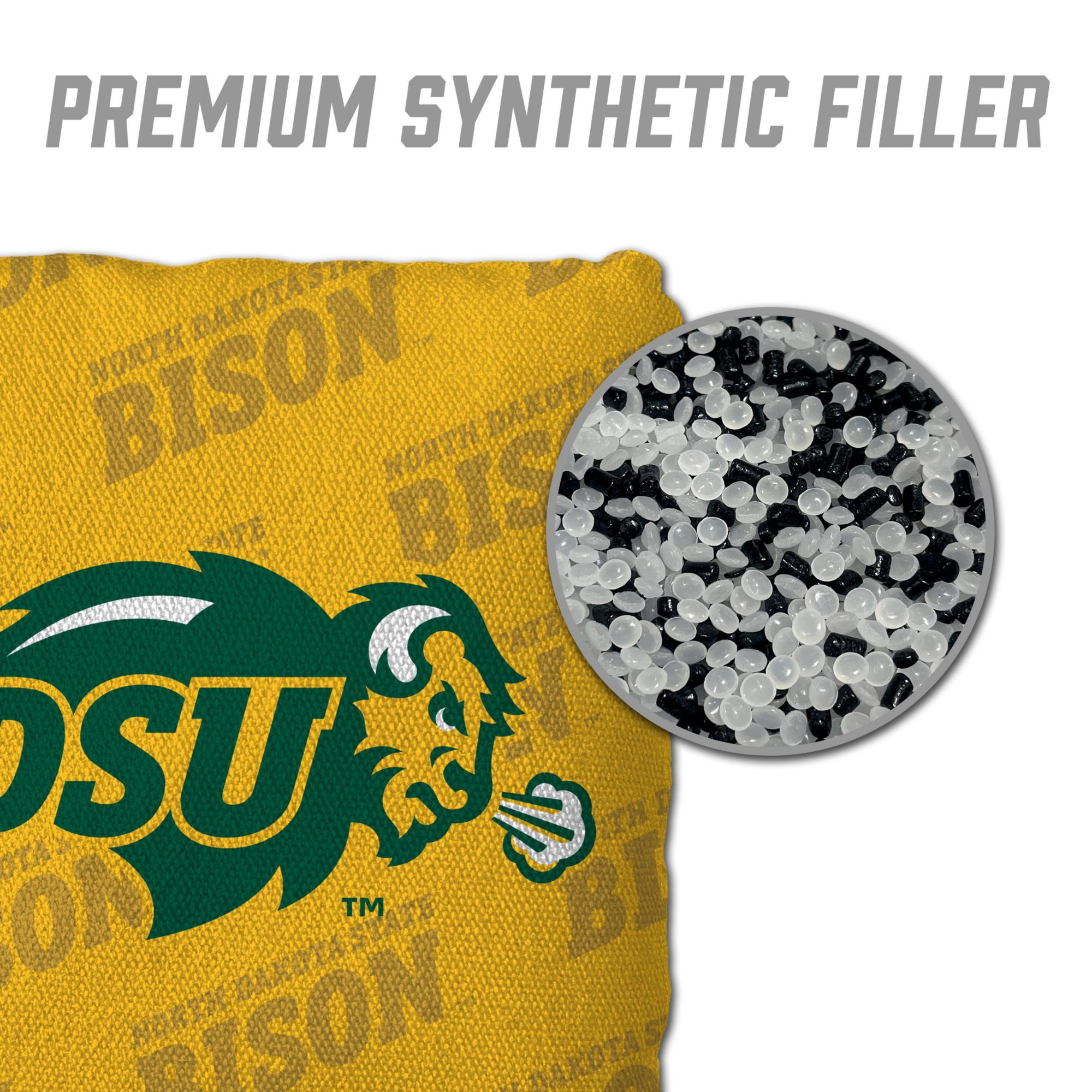 YouTheFan North Dakota State Bison Yellow 4-Pack Cornhole Bean Bag Set product image