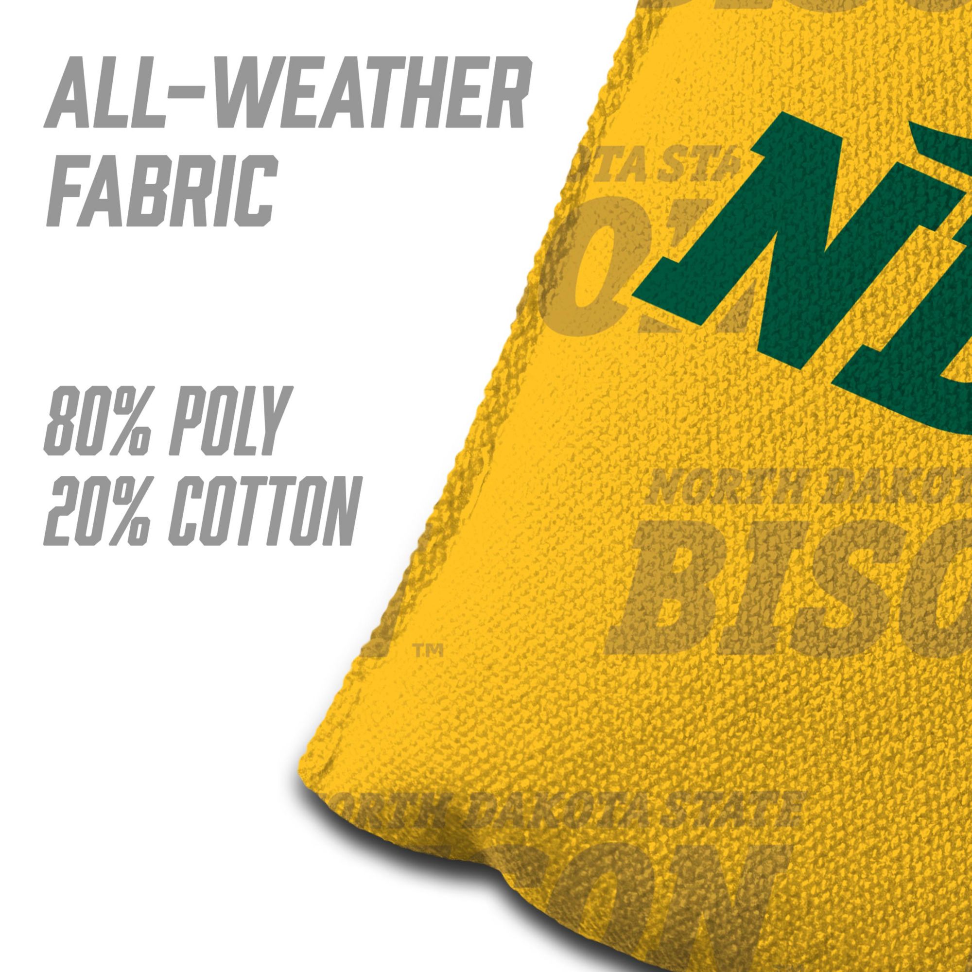 YouTheFan North Dakota State Bison Yellow 4-Pack Cornhole Bean Bag Set product image