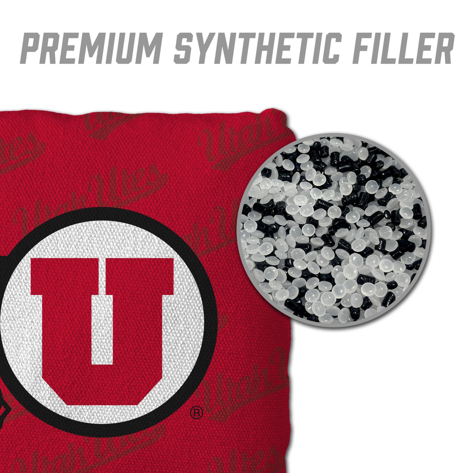 YouTheFan Utah Utes Red 4-Pack Cornhole Bean Bag Set product image