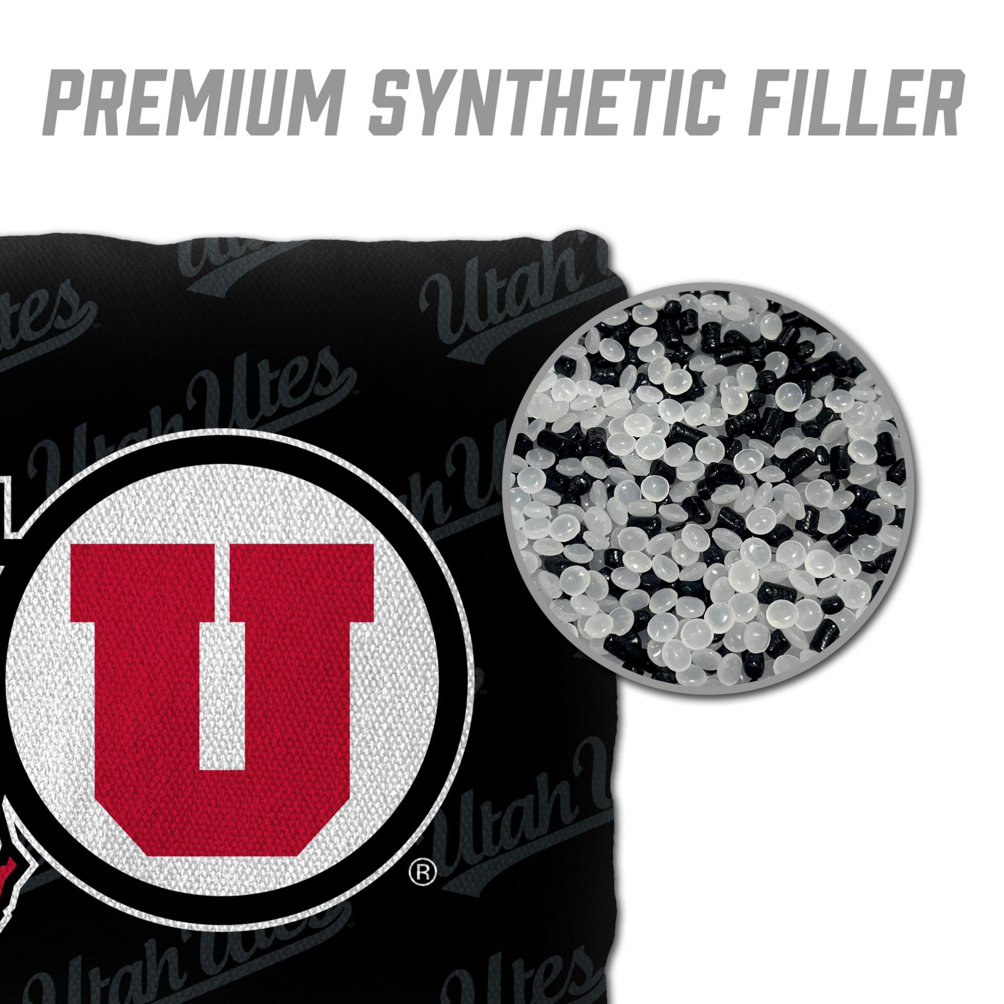 YouTheFan Utah Utes Black 4-Pack Cornhole Bean Bag Set product image