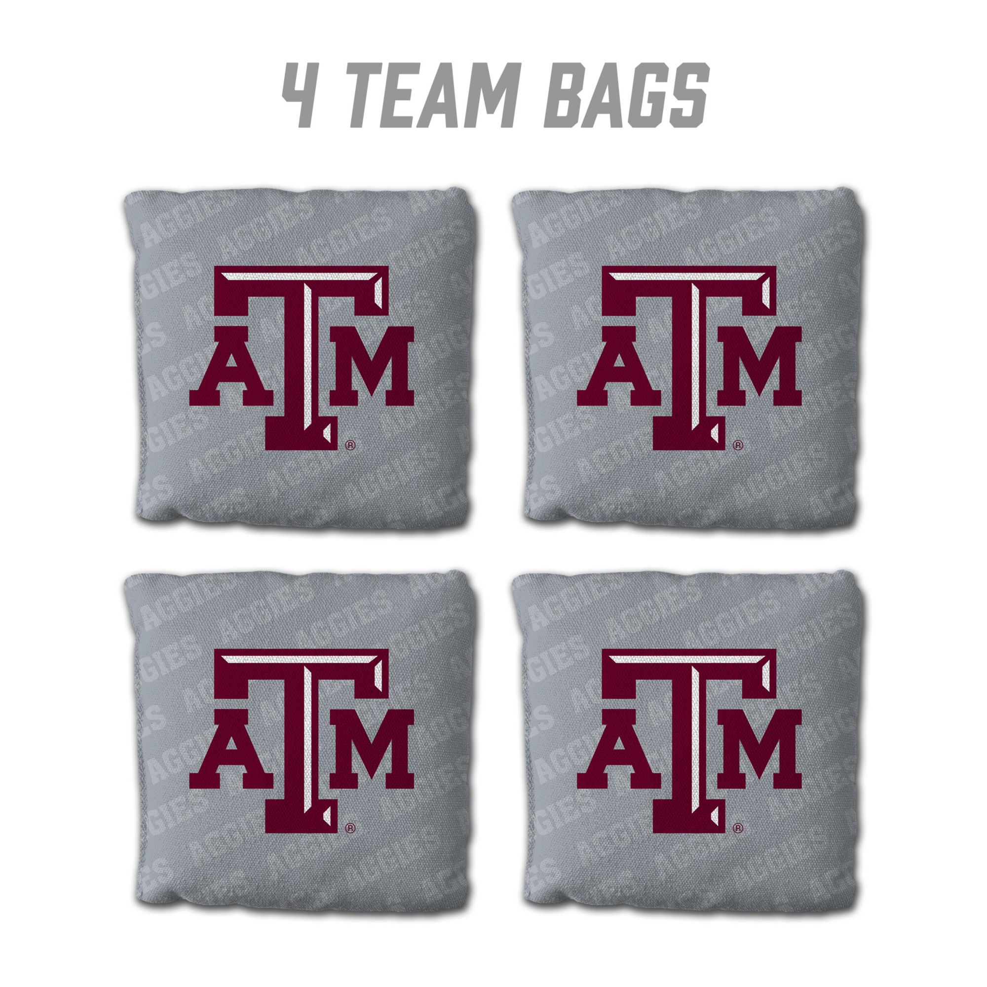 YouTheFan Texas A&M Aggies Grey 4-Pack Cornhole Bean Bag Set product image