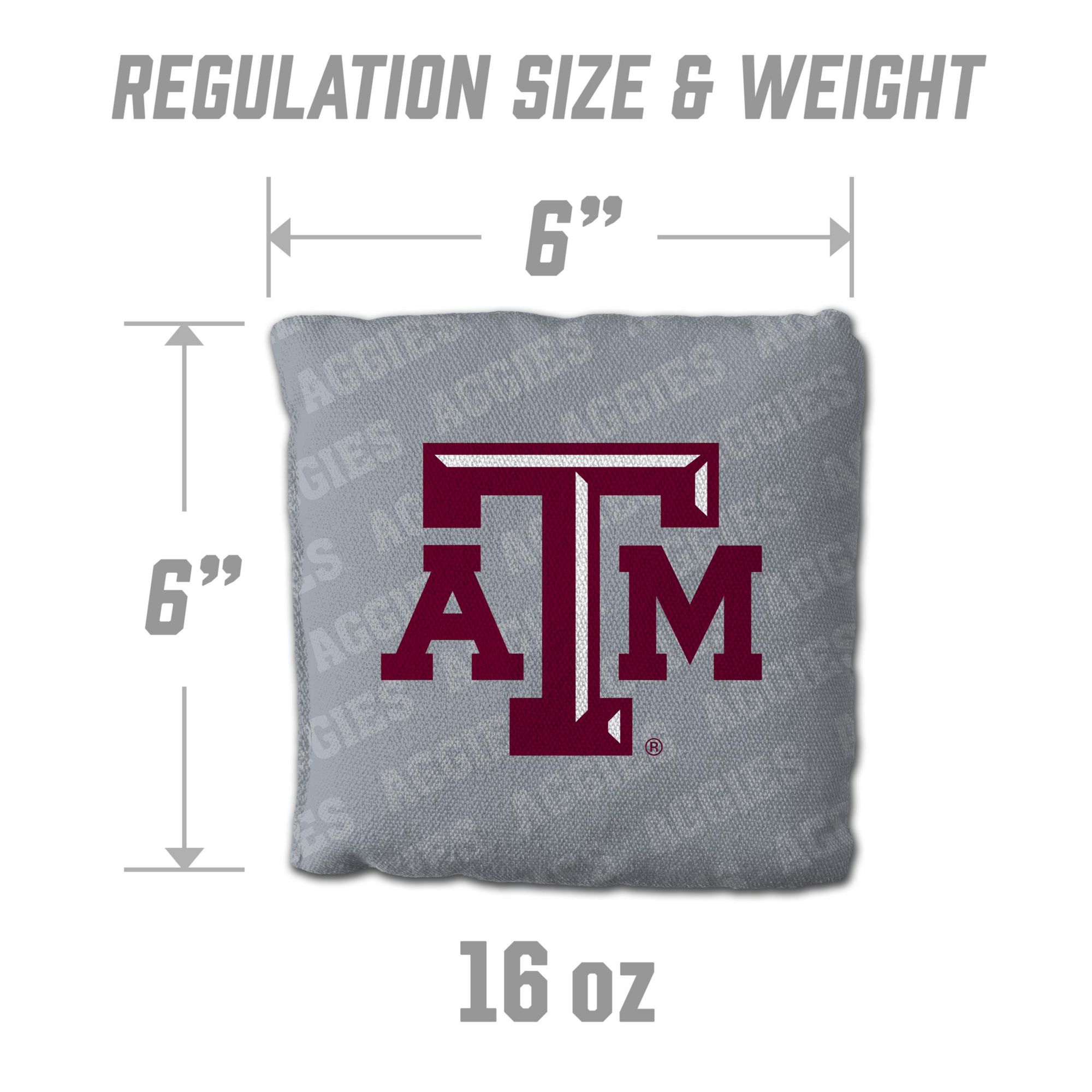 YouTheFan Texas A&M Aggies Grey 4-Pack Cornhole Bean Bag Set product image