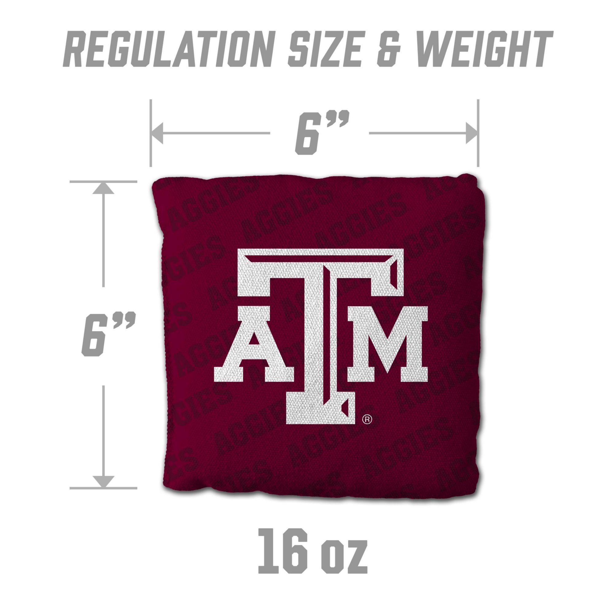 YouTheFan Texas A&M Aggies Maroon 4-Pack Cornhole Bean Bag Set product image