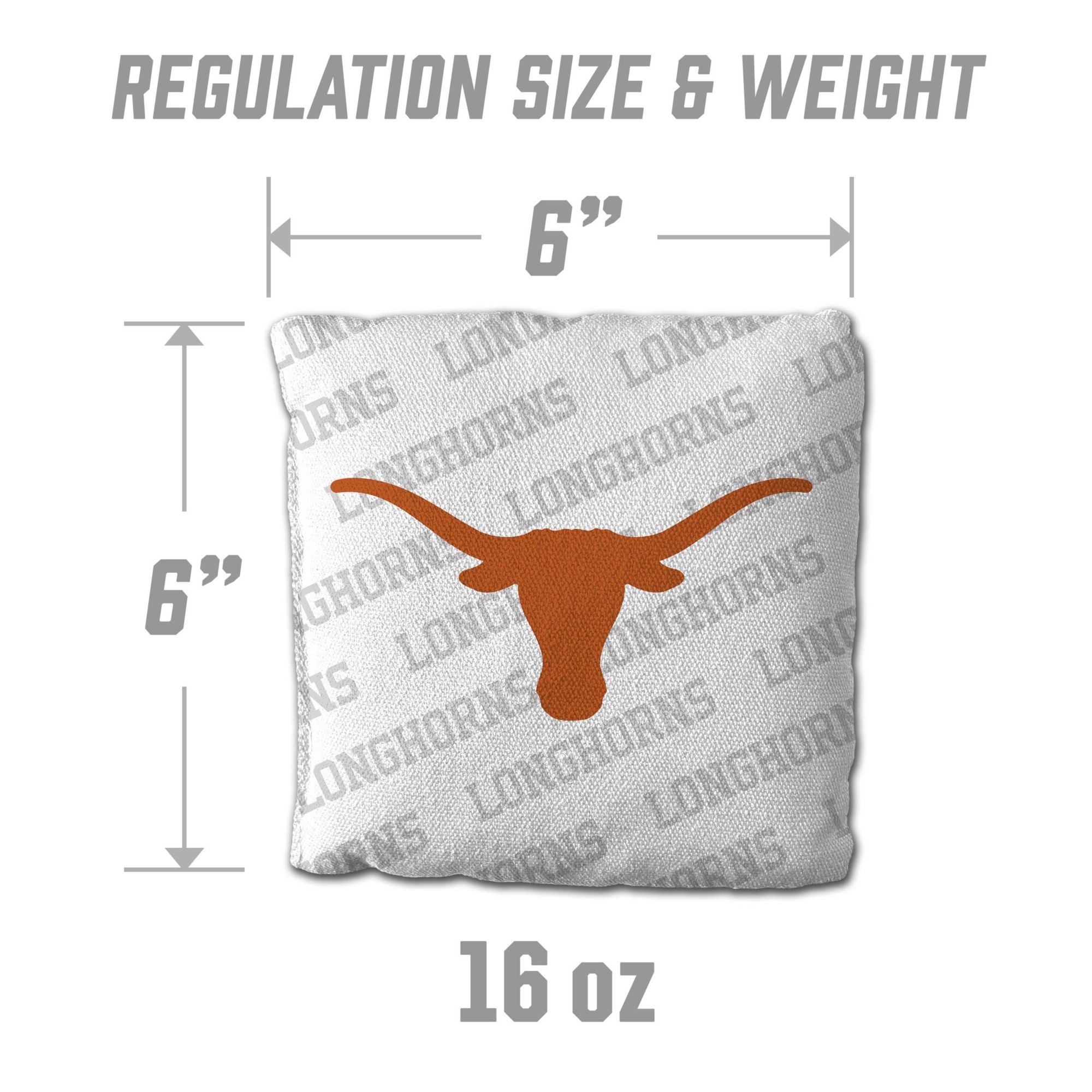 YouTheFan Texas Longhorns White 4-Pack Cornhole Bean Bag Set product image