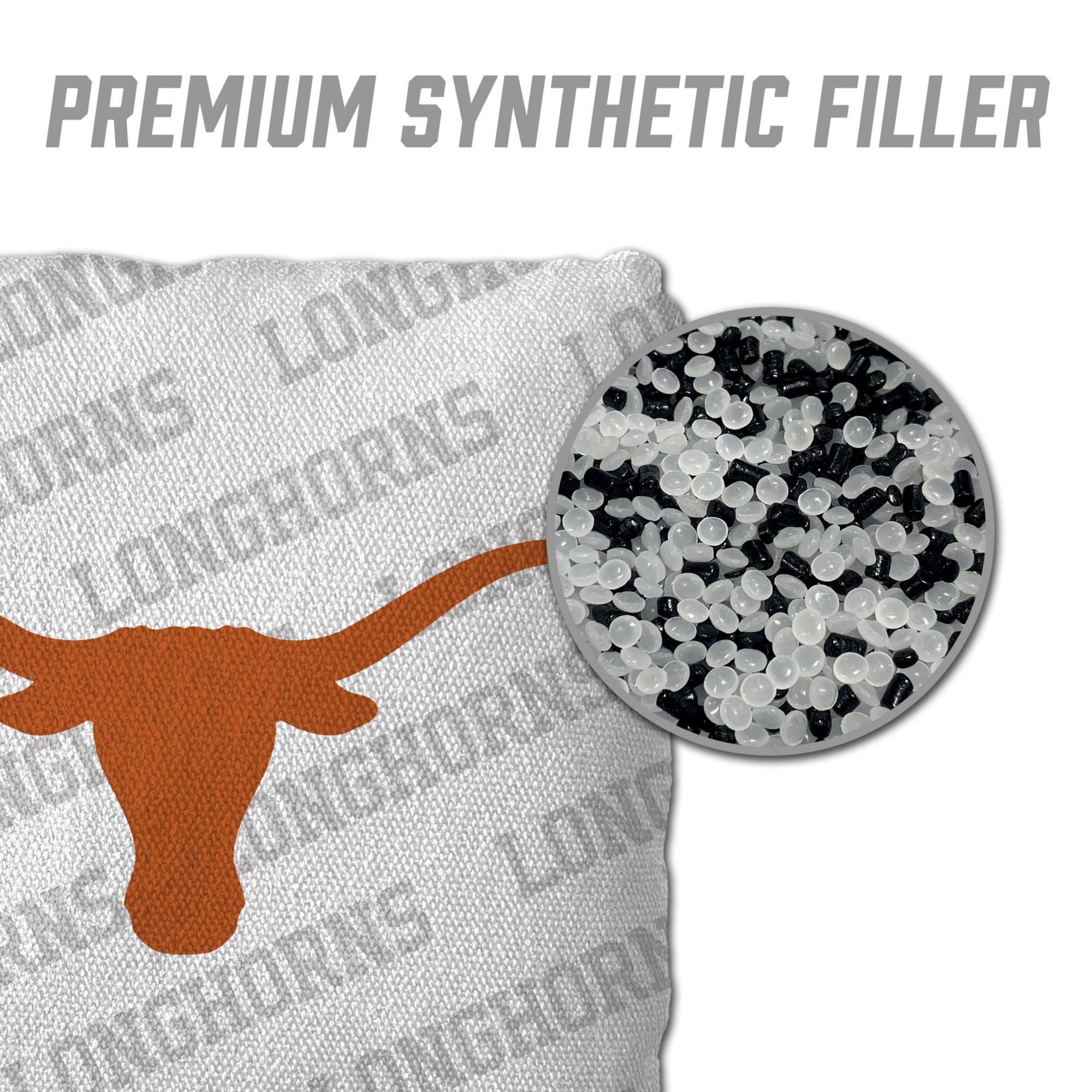YouTheFan Texas Longhorns White 4-Pack Cornhole Bean Bag Set product image