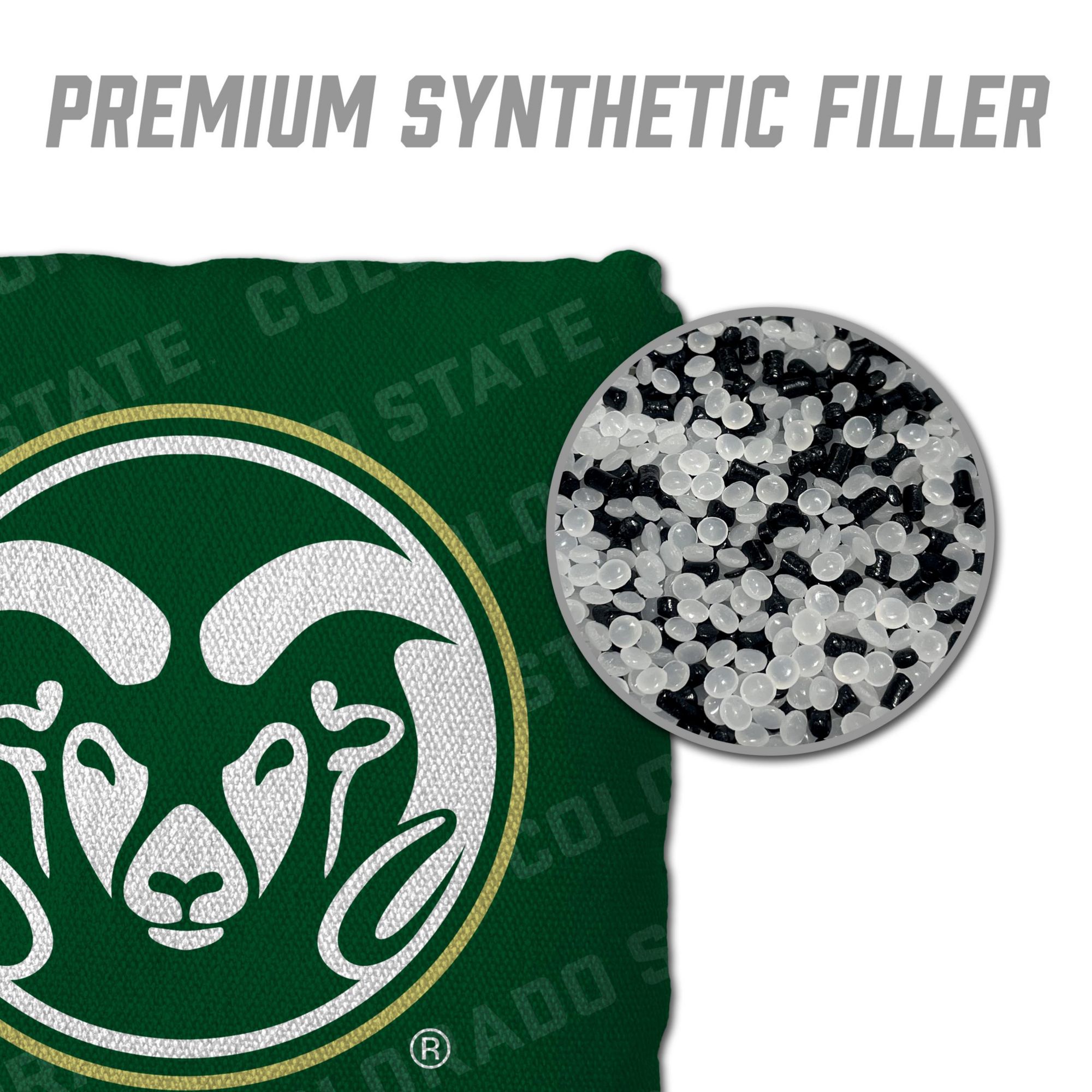 YouTheFan Colorado State Rams Green 4-Pack Cornhole Bean Bag Set product image