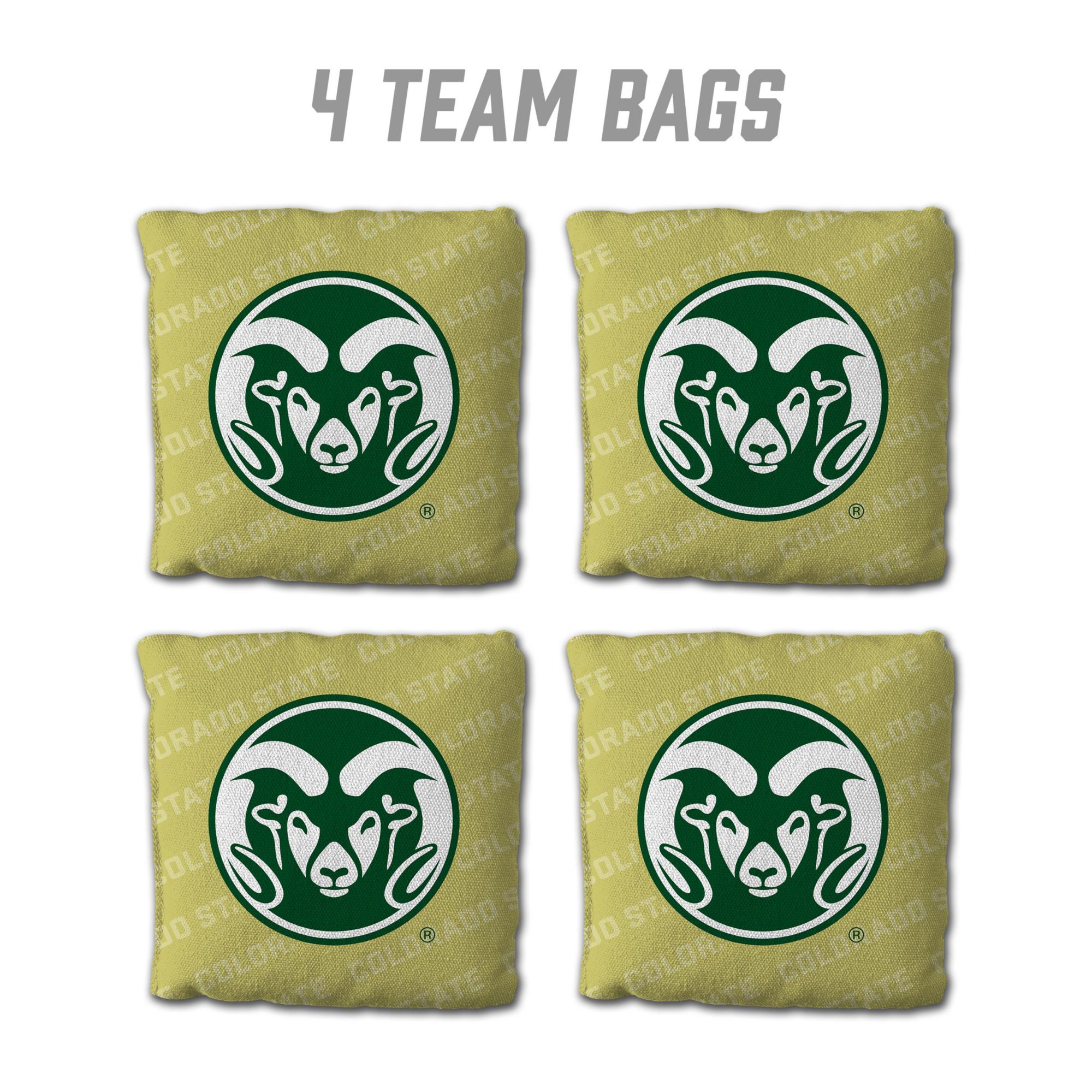 YouTheFan Colorado State Rams Gold 4-Pack Cornhole Bean Bag Set product image
