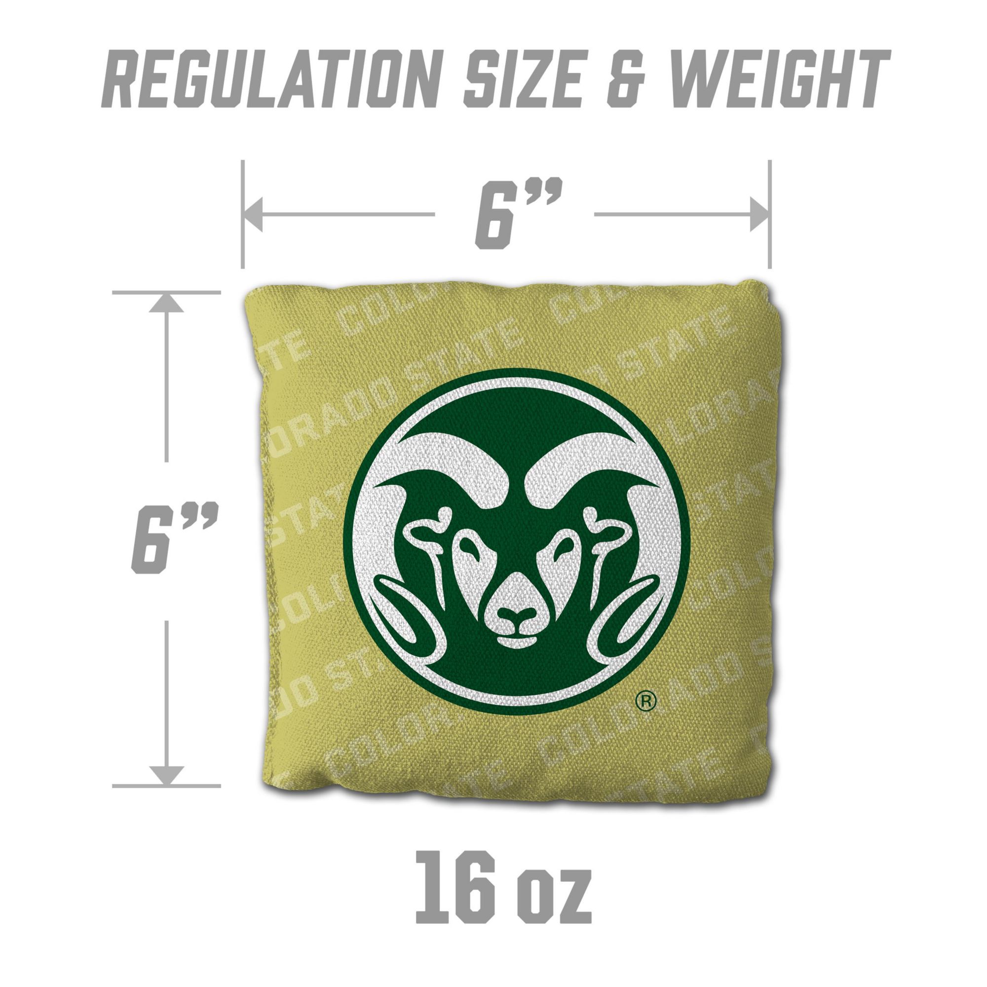 YouTheFan Colorado State Rams Gold 4-Pack Cornhole Bean Bag Set product image