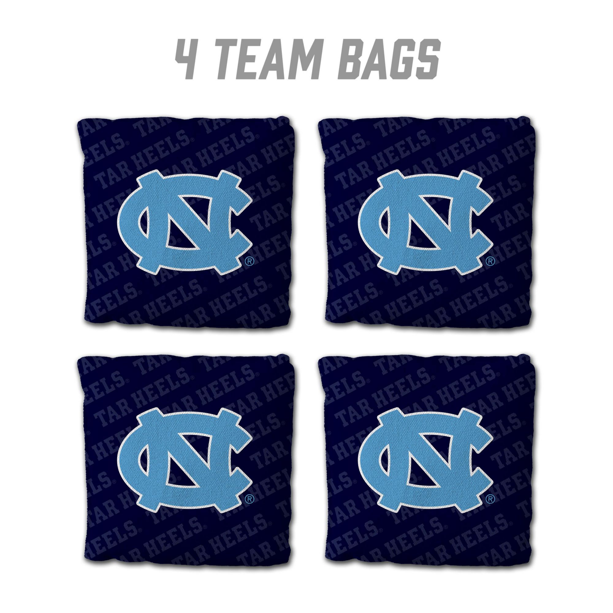 YouTheFan North Carolina Tar Heels Blue 4-Pack Cornhole Bean Bag Set product image