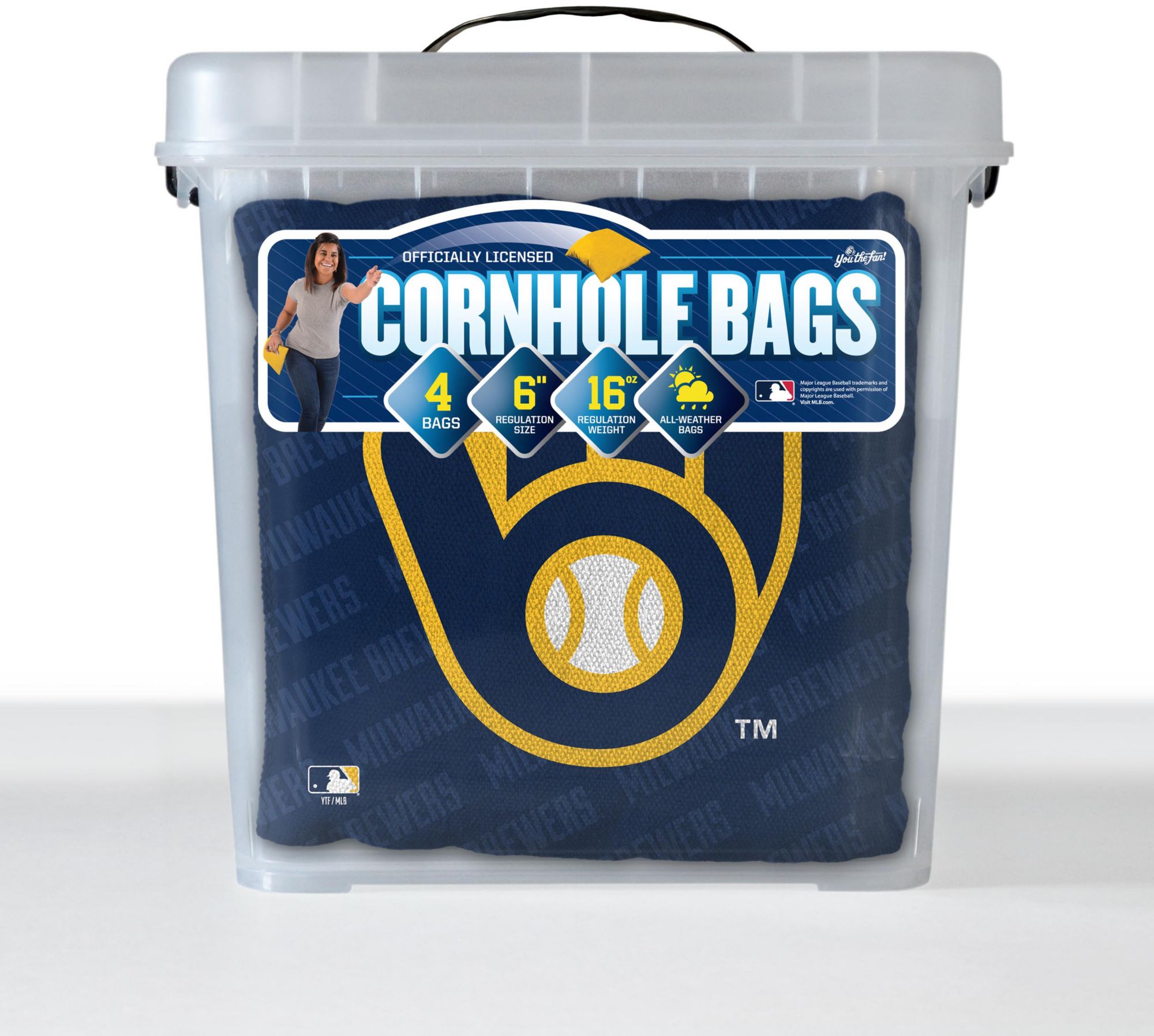 YouTheFan Milwaukee Brewers Cornhole Bean Bags product image