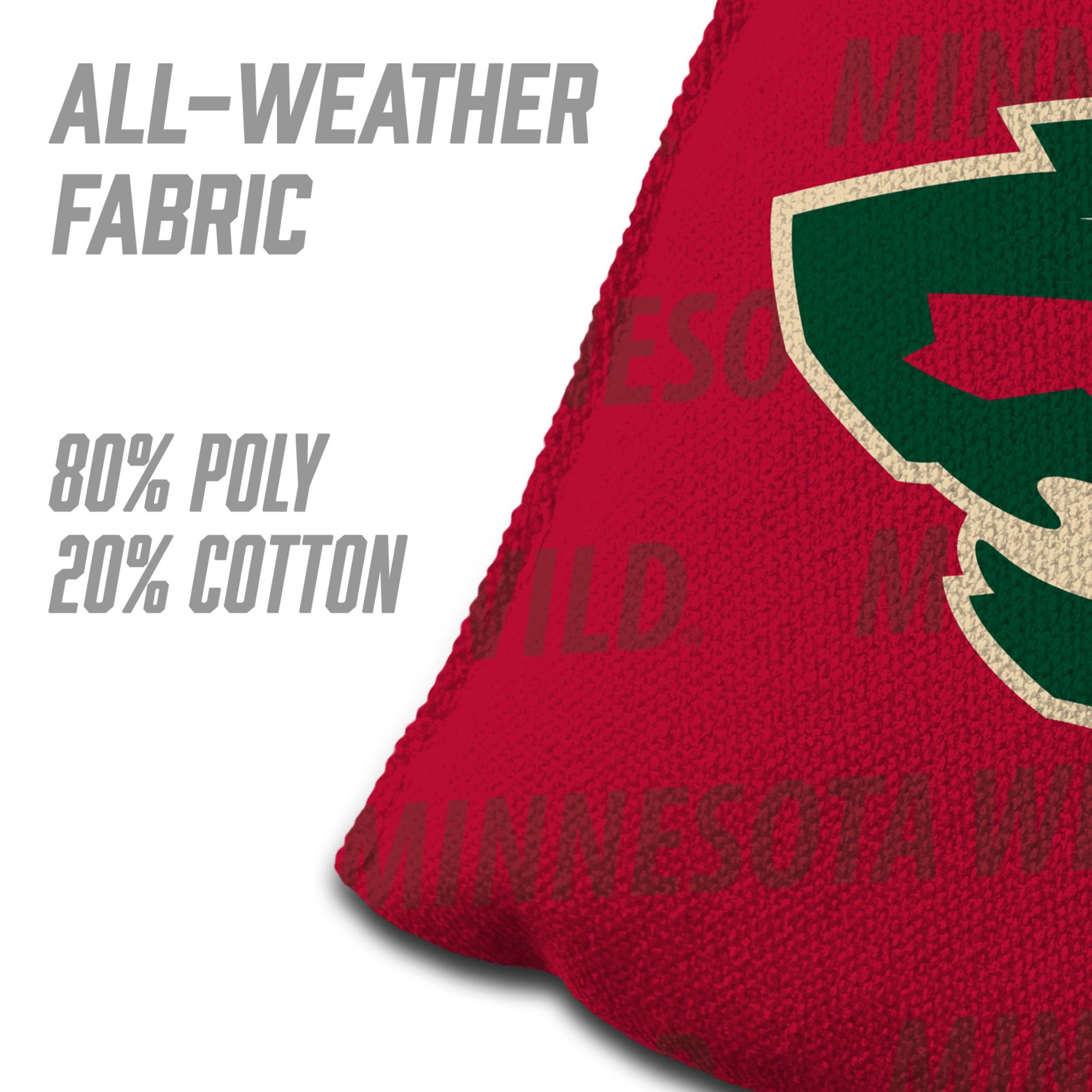 YouTheFan Minnesota Wild Red 4-Pack Cornhole Bean Bag Set product image