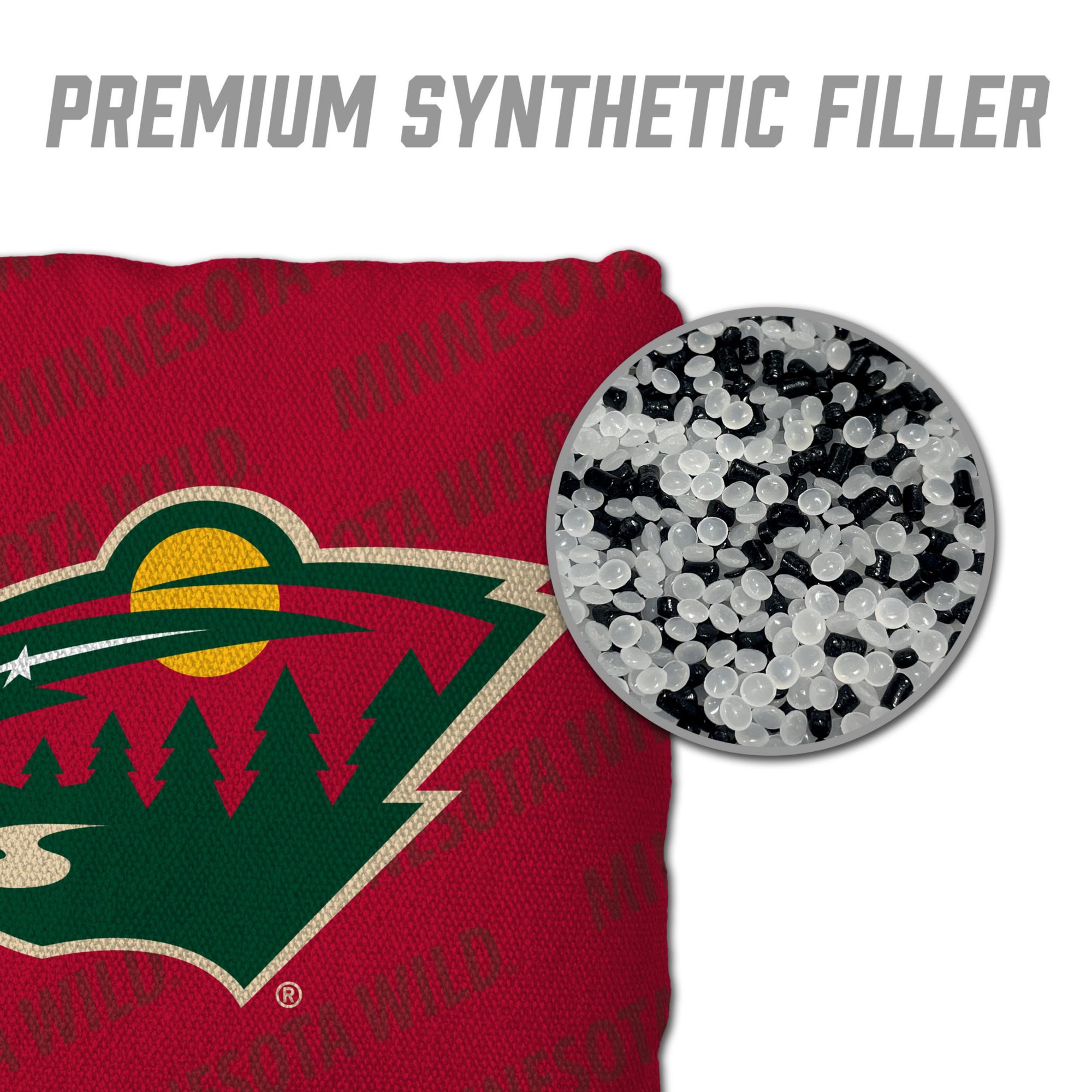 YouTheFan Minnesota Wild Red 4-Pack Cornhole Bean Bag Set product image