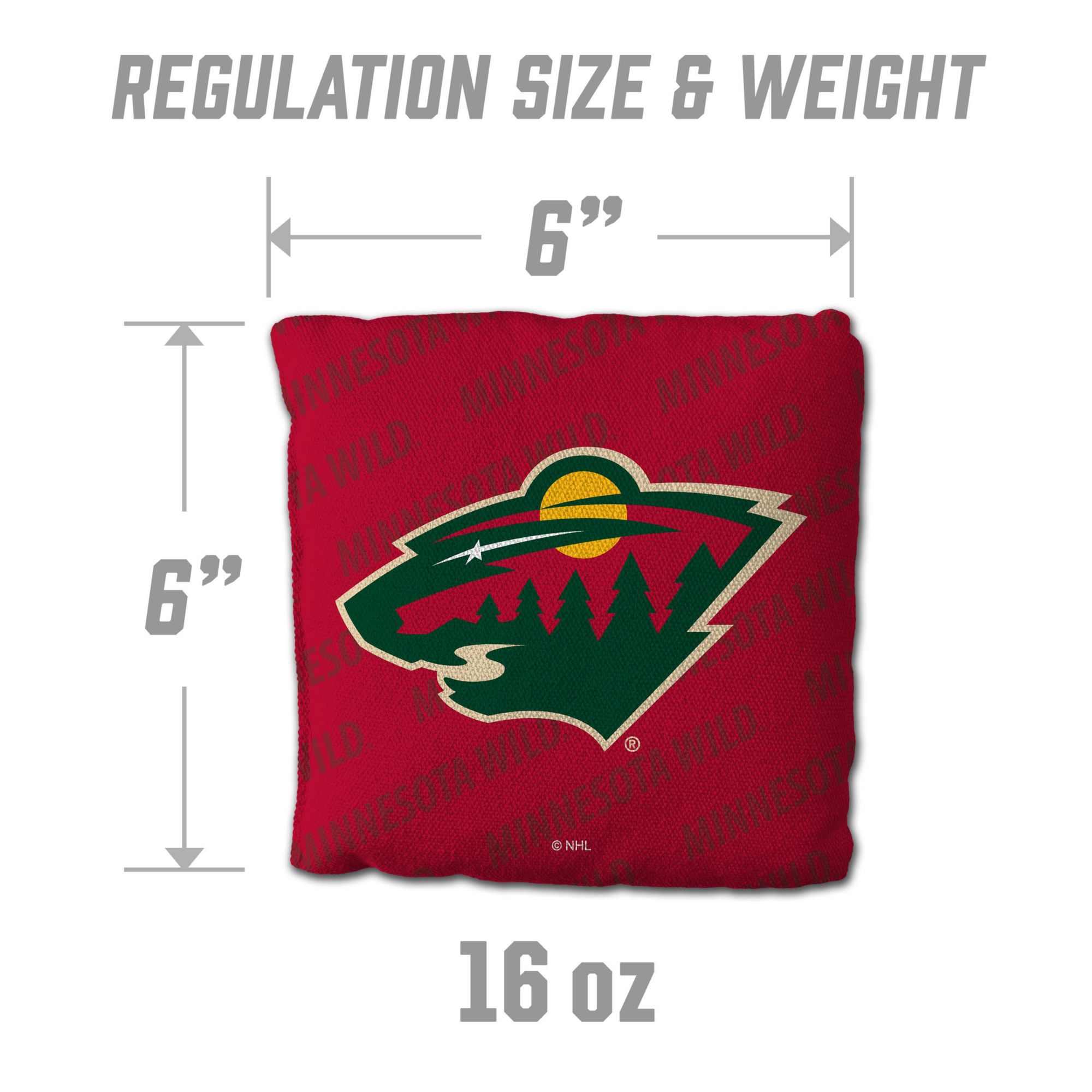 YouTheFan Minnesota Wild Red 4-Pack Cornhole Bean Bag Set product image