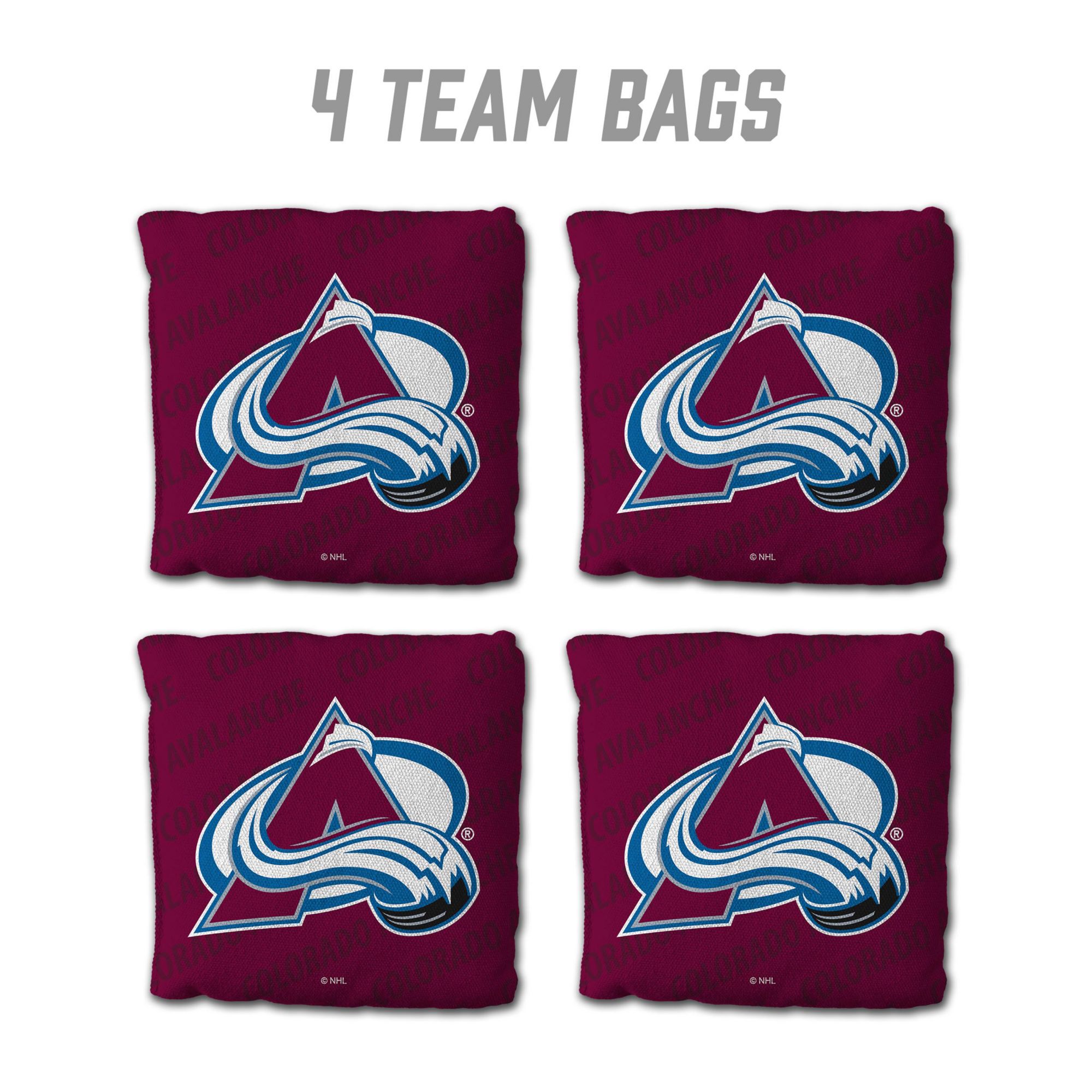 YouTheFan Colorado Avalanche Maroon 4-Pack Cornhole Bean Bag Set product image