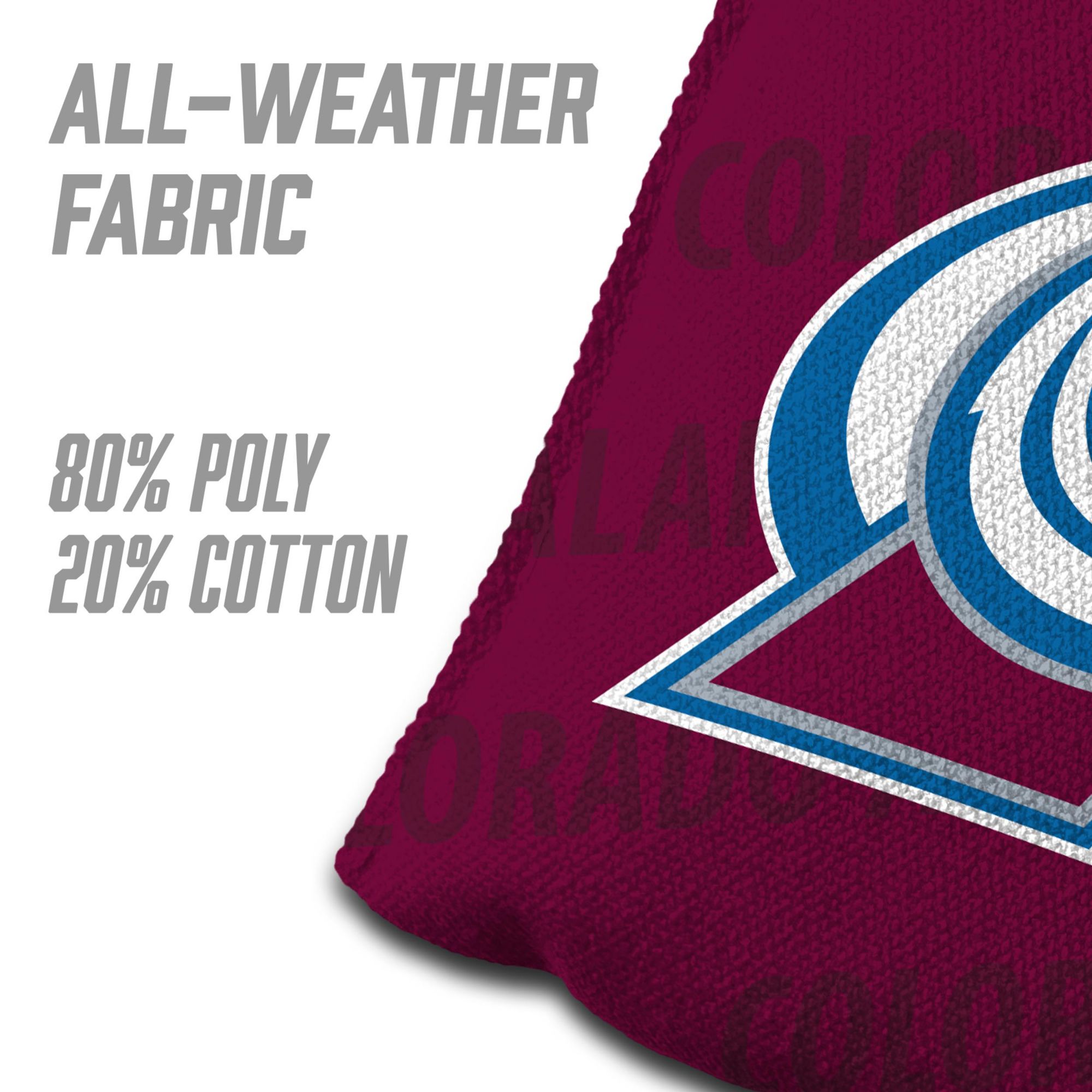 YouTheFan Colorado Avalanche Maroon 4-Pack Cornhole Bean Bag Set product image